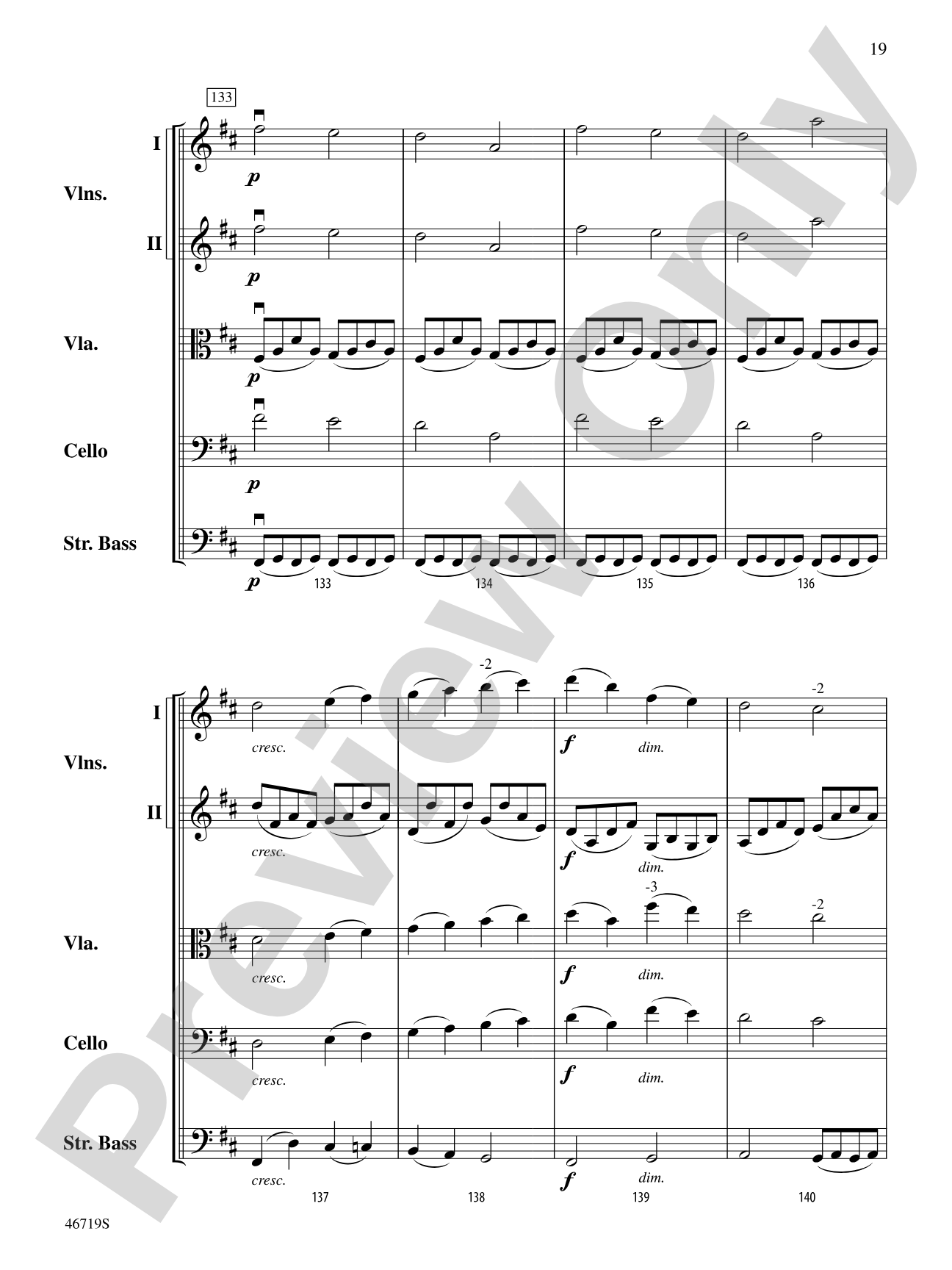 Symphony No. 5: String Orchestra Conductor Score & Parts