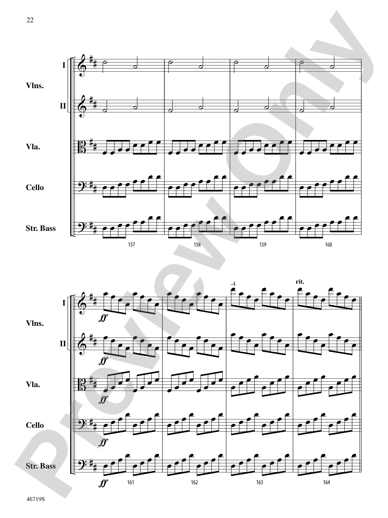 Symphony No. 5: String Orchestra Conductor Score & Parts