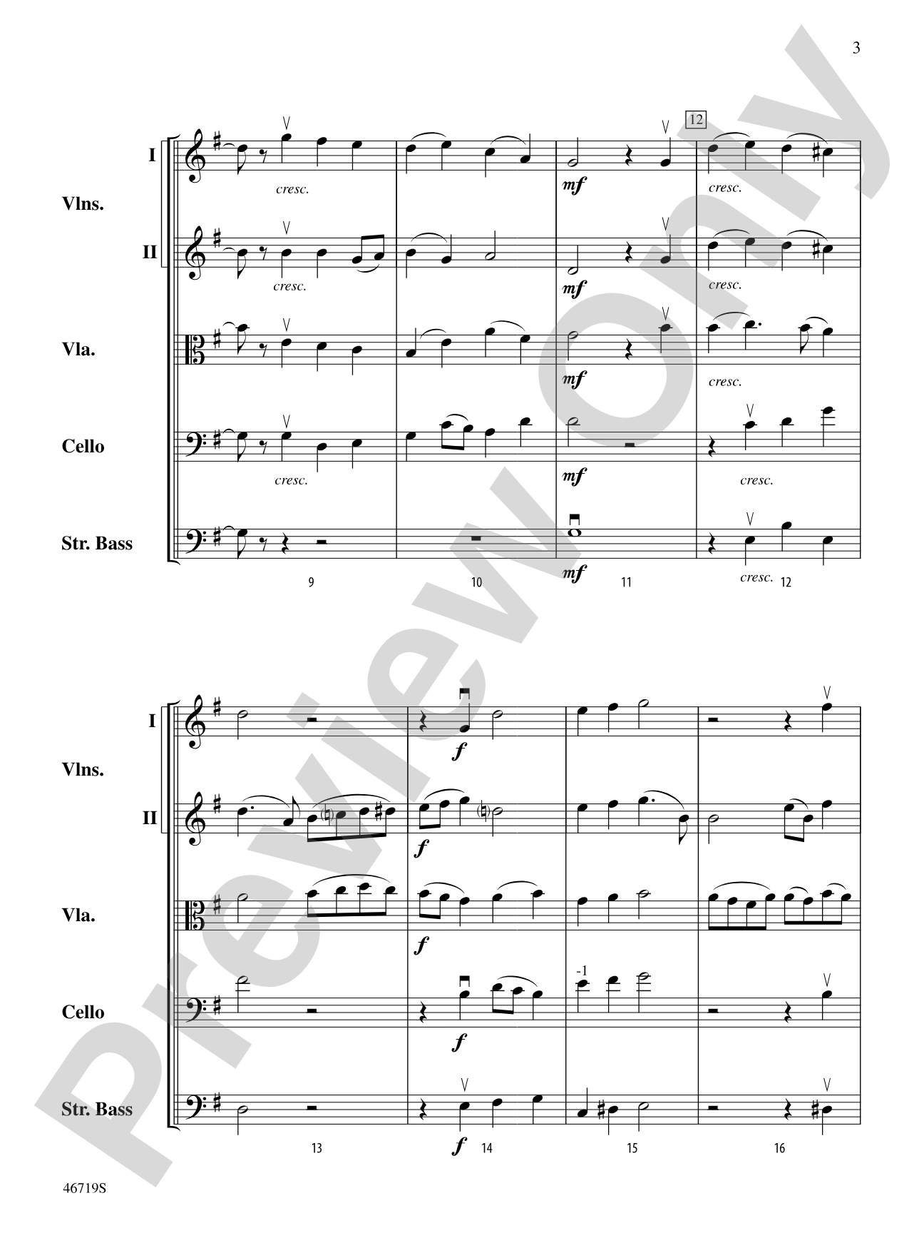 Symphony No. 5: String Orchestra Conductor Score & Parts