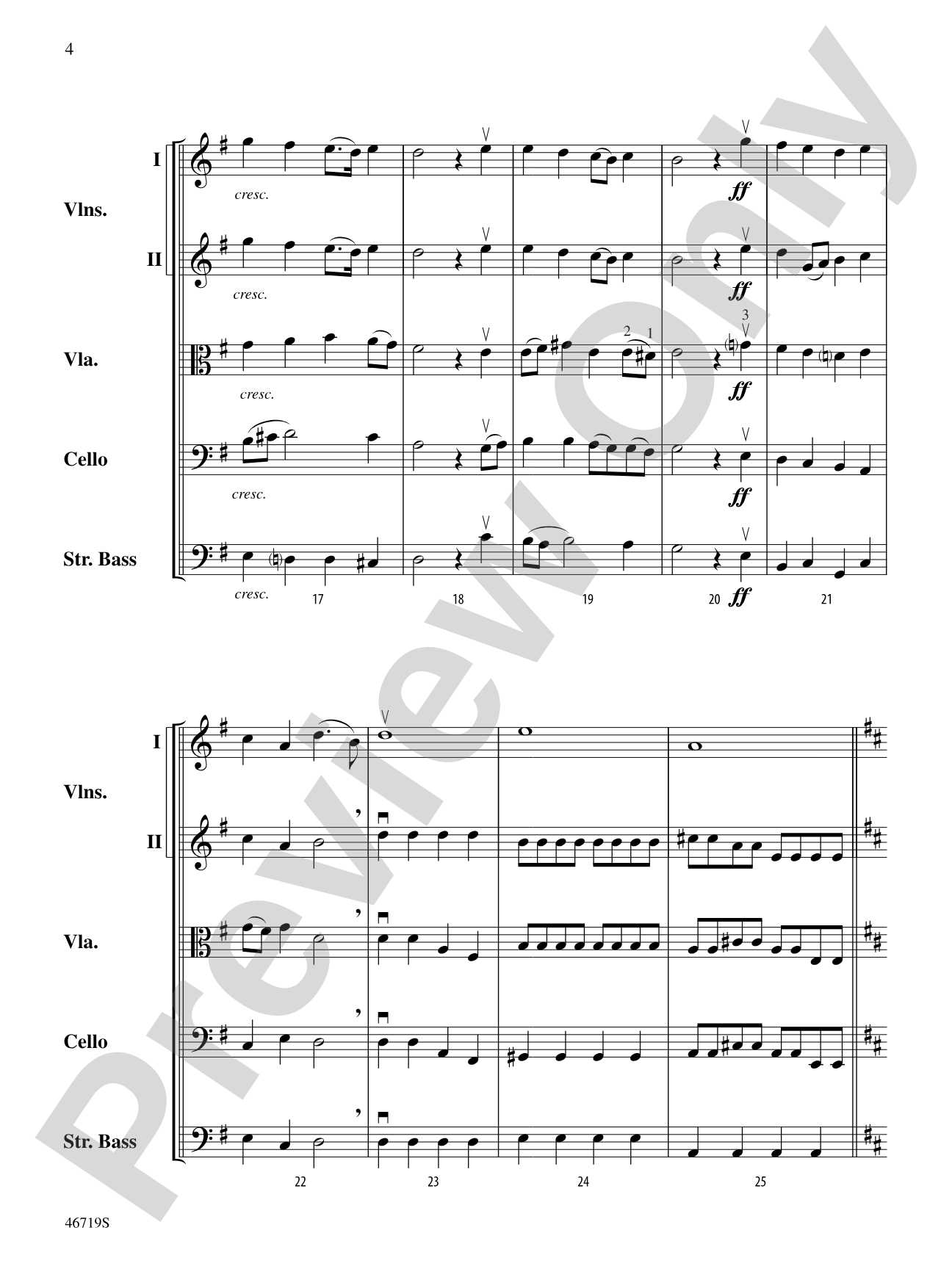 Symphony No. 5: String Orchestra Conductor Score & Parts
