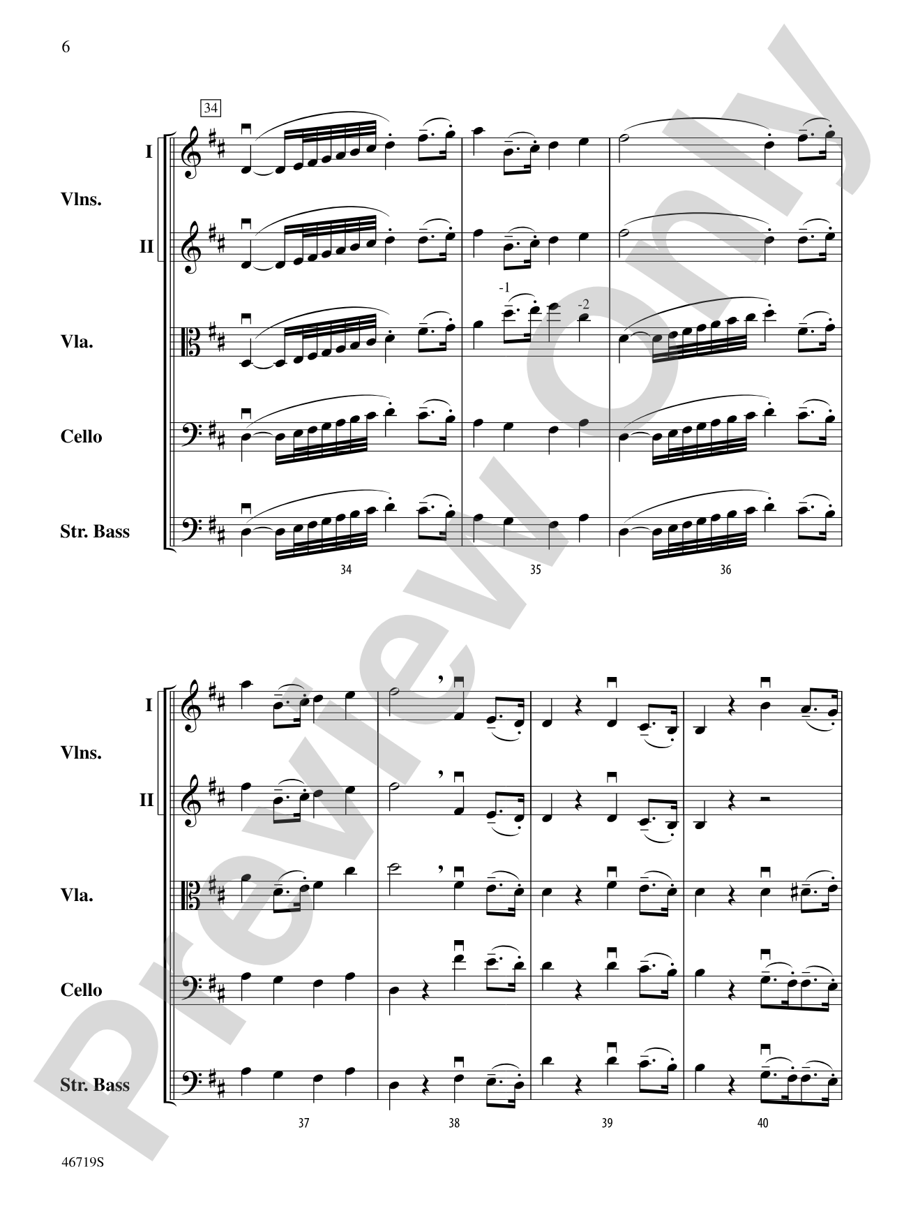 Symphony No. 5: String Orchestra Conductor Score & Parts