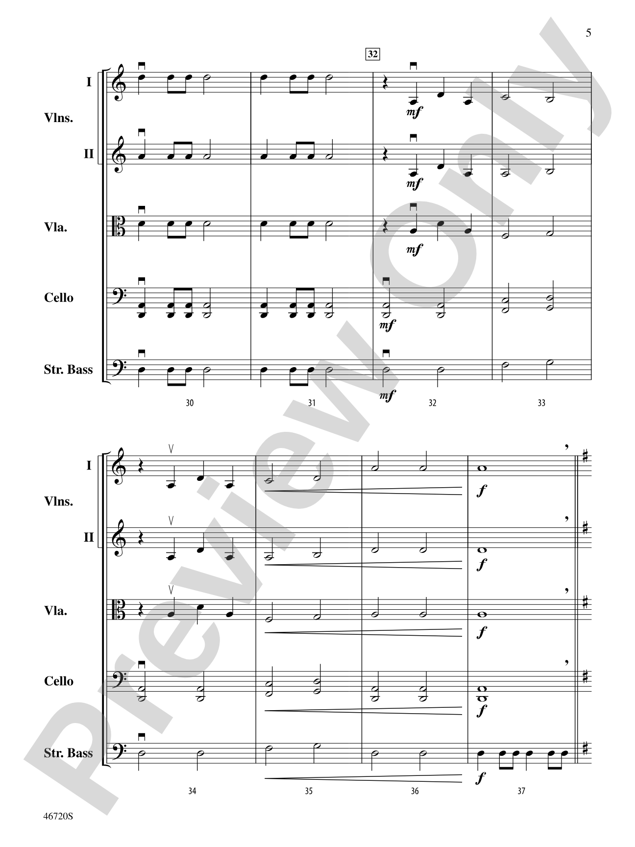 Coronation of the Queen: String Orchestra Conductor Score & Parts