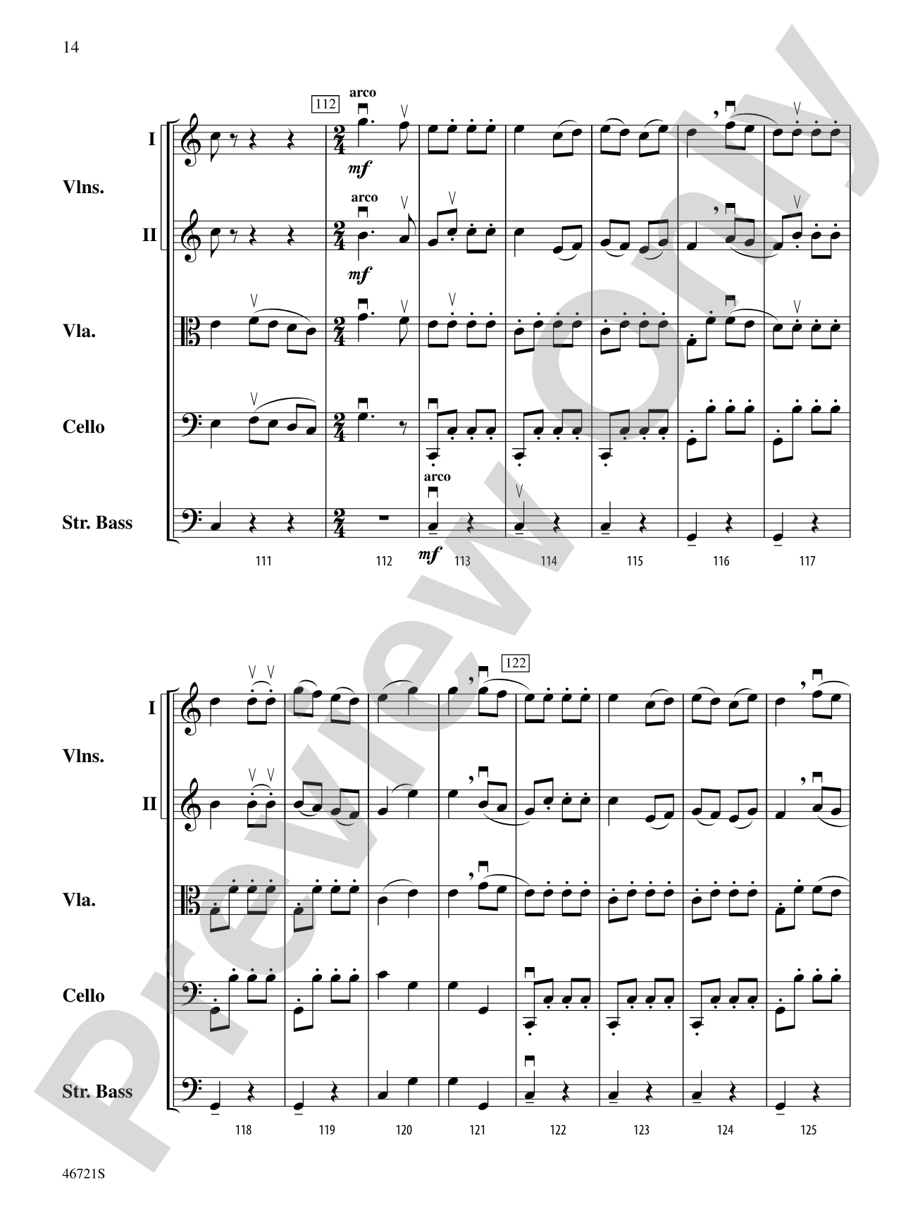 Petrushka: String Orchestra Conductor Score & Parts
