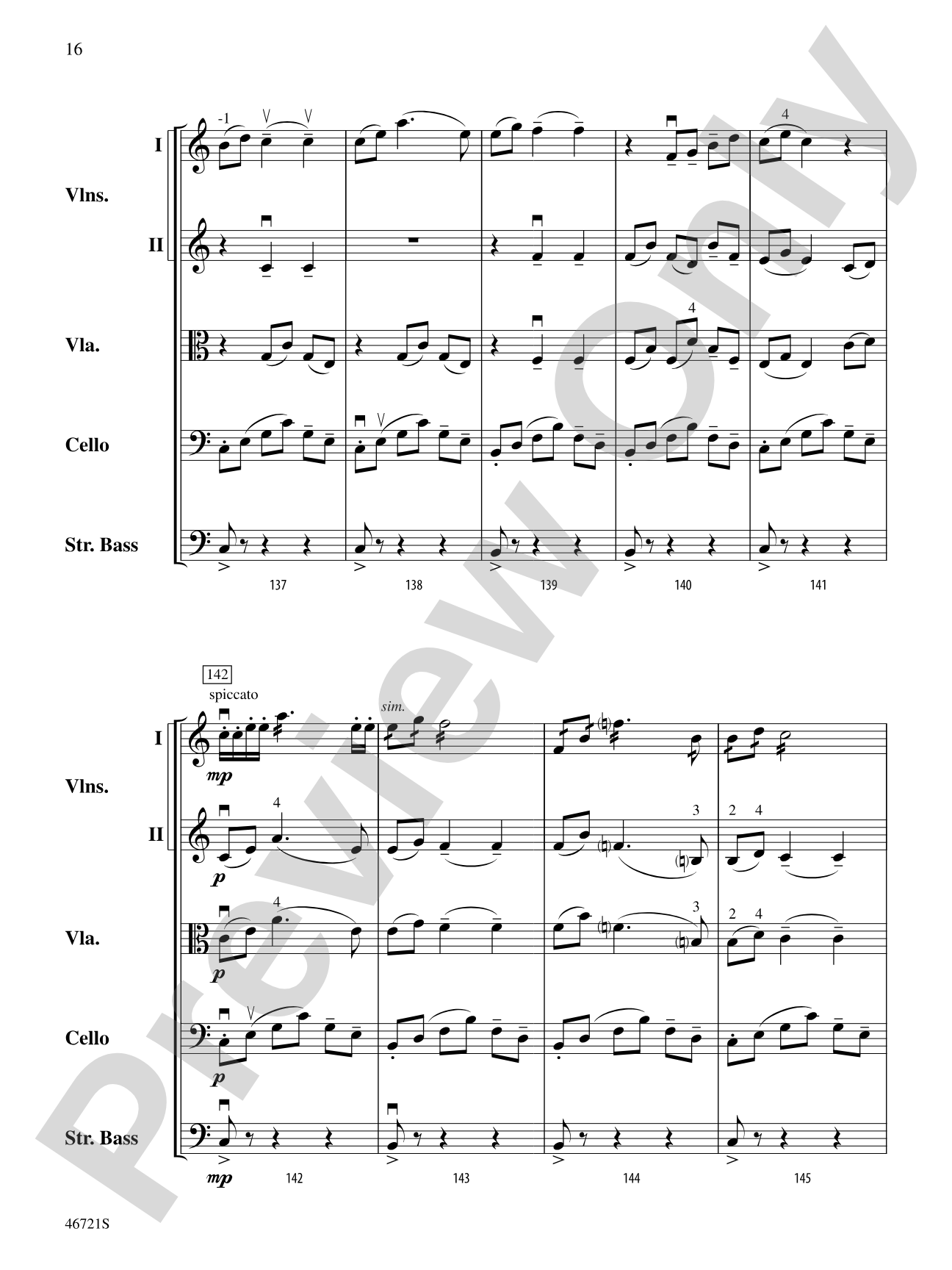 Petrushka: String Orchestra Conductor Score & Parts