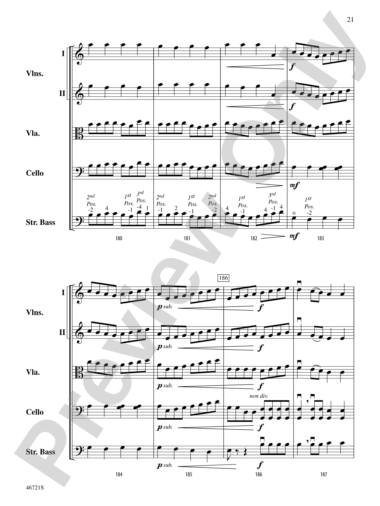Petrushka: String Orchestra Conductor Score & Parts