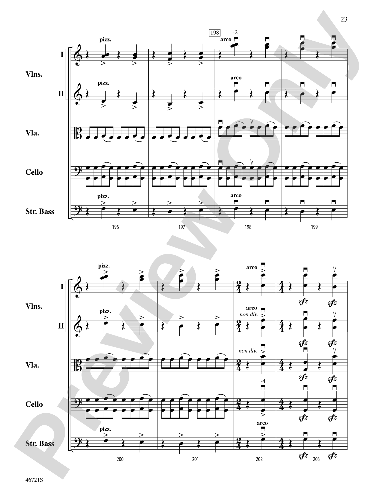 Petrushka: String Orchestra Conductor Score & Parts