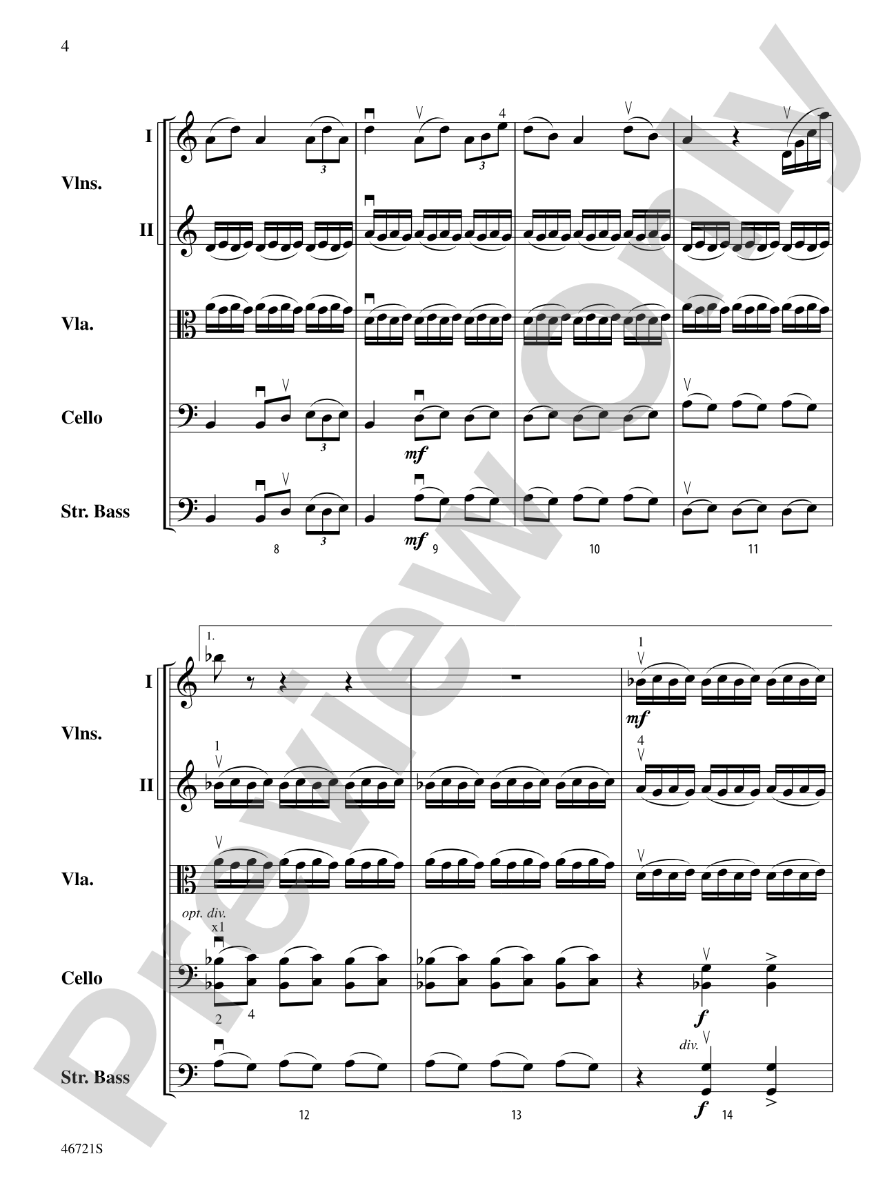 Petrushka: String Orchestra Conductor Score & Parts