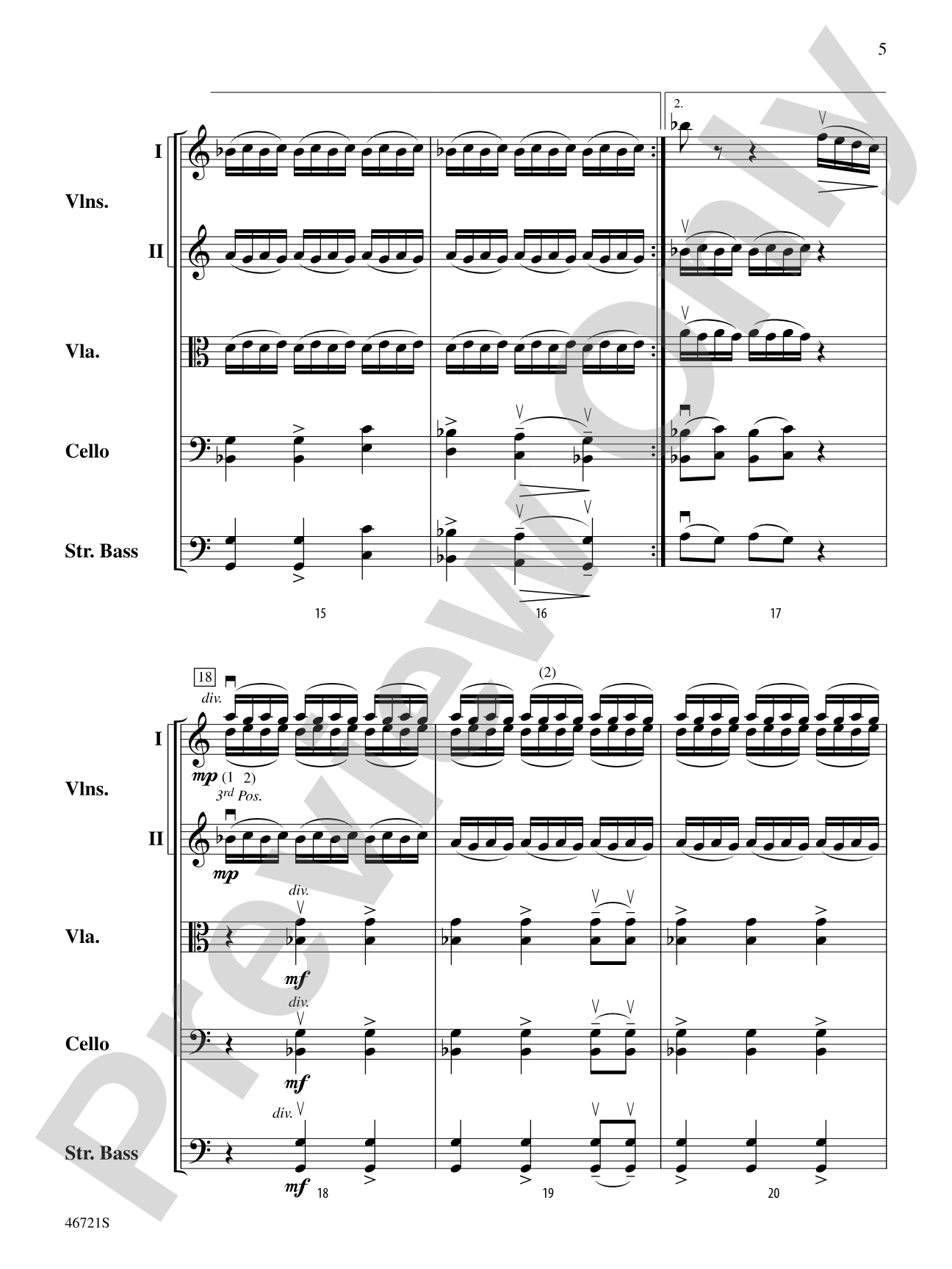 Petrushka: String Orchestra Conductor Score & Parts