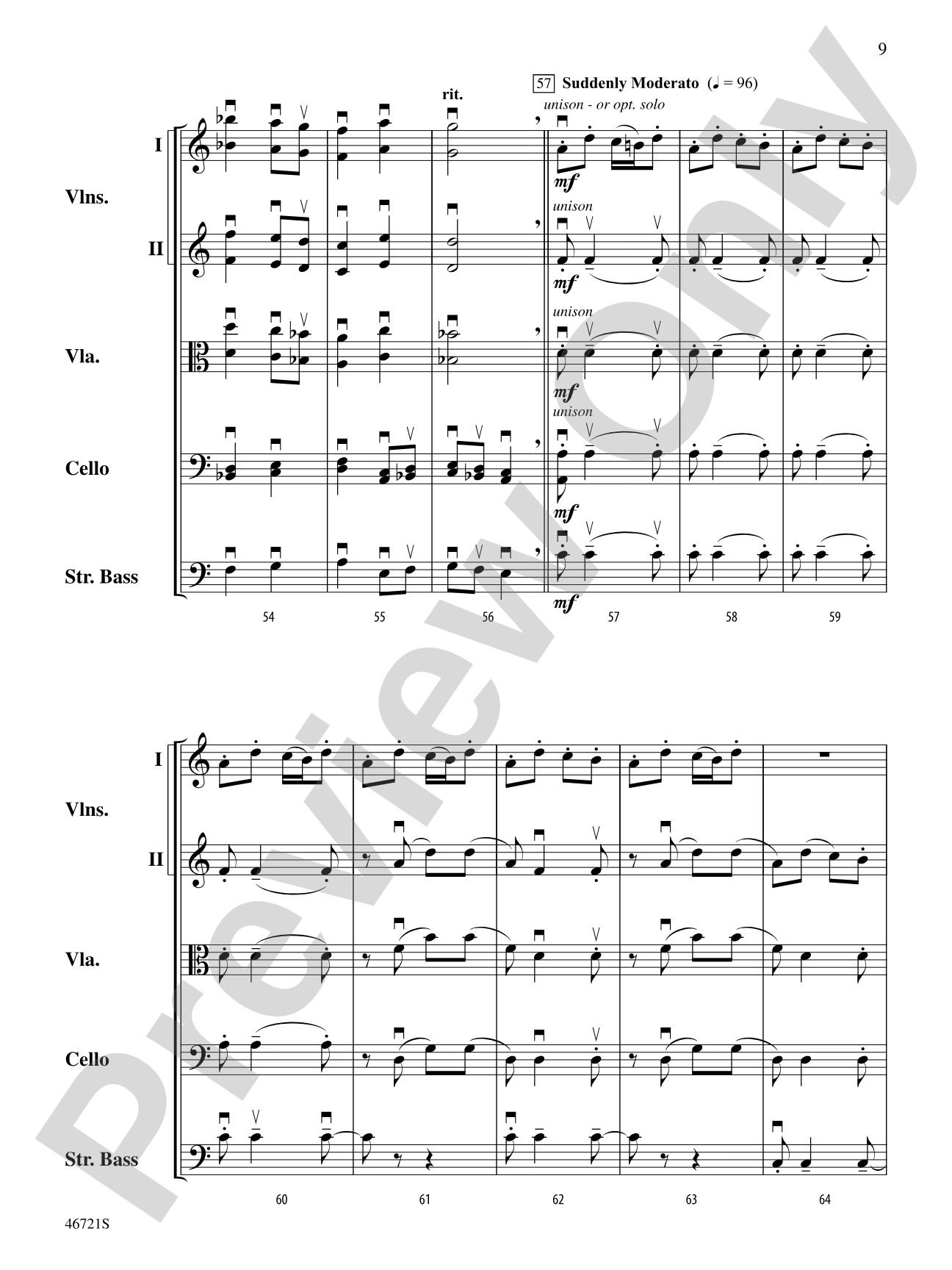 Petrushka: String Orchestra Conductor Score & Parts