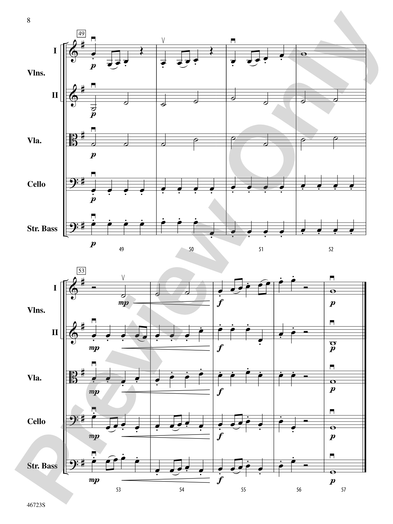 Sky Islands: String Orchestra Conductor Score & Parts