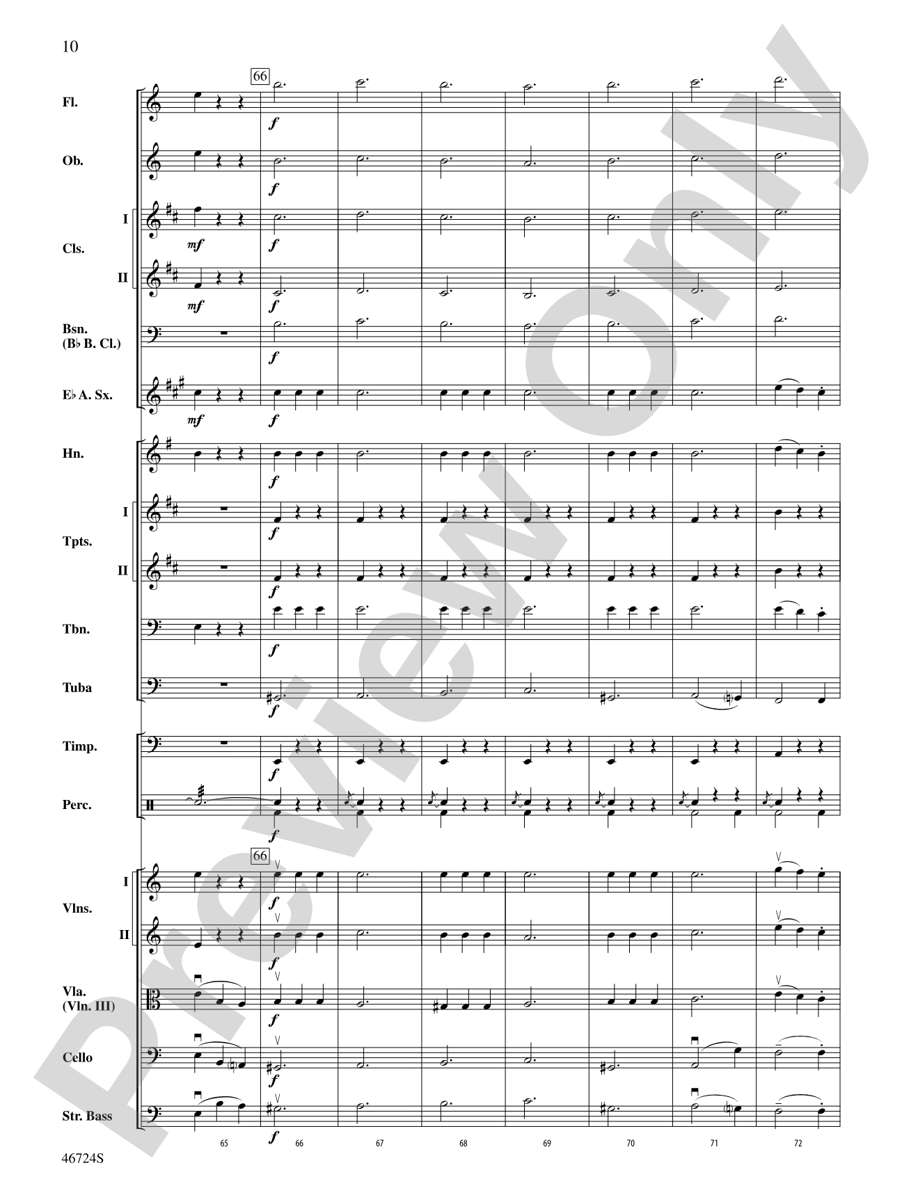 Symphony No. 5: Full Orchestra Conductor Score & Parts
