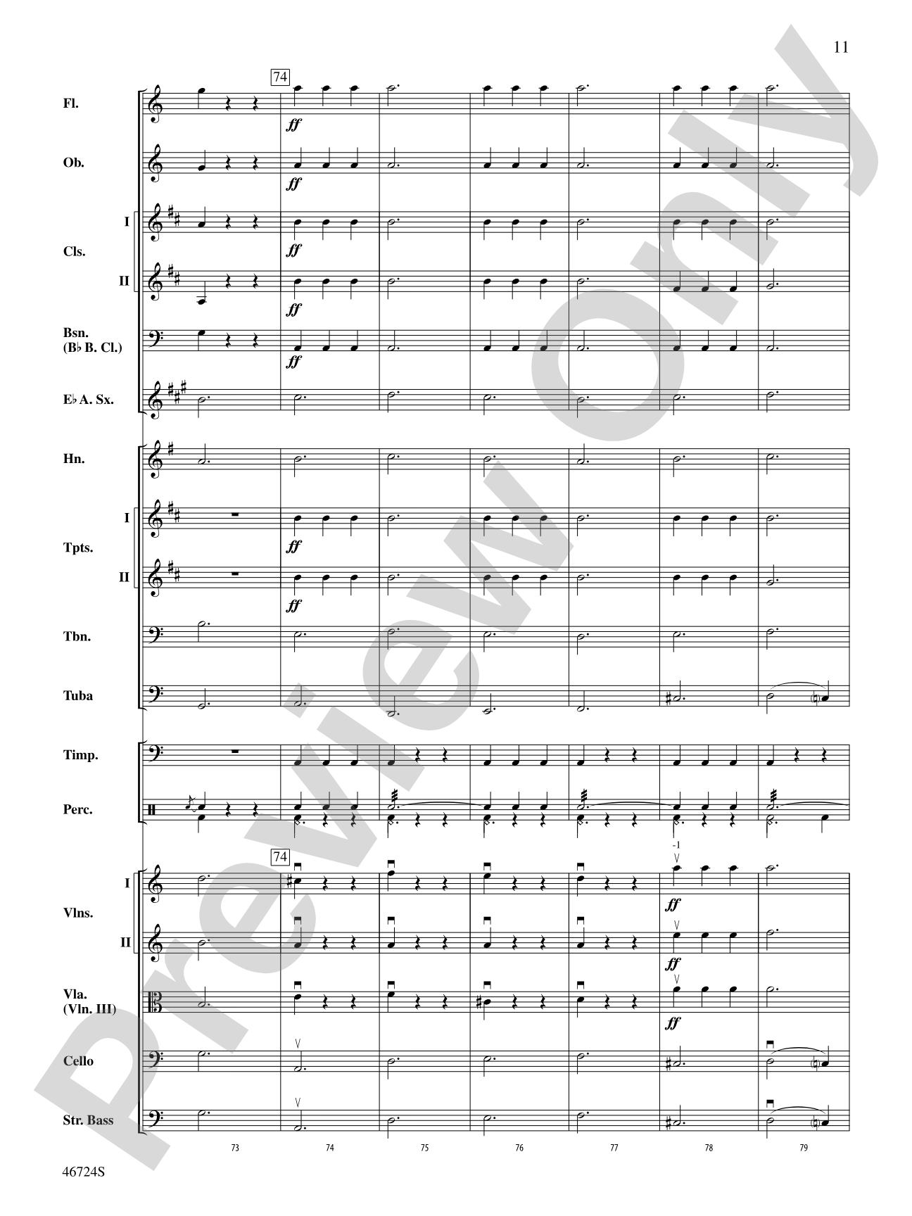 Symphony No. 5: Full Orchestra Conductor Score & Parts