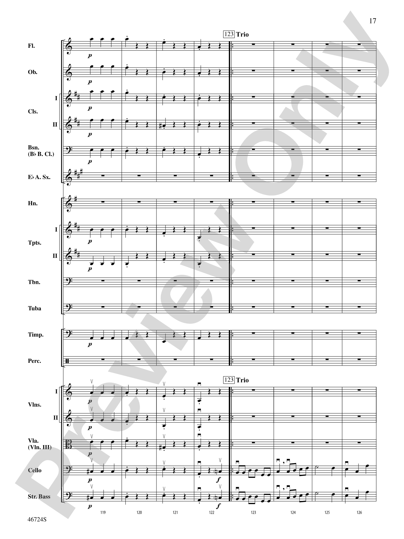 Symphony No. 5: Full Orchestra Conductor Score & Parts