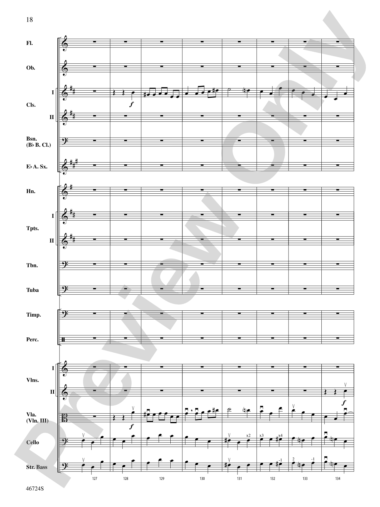 Symphony No. 5: Full Orchestra Conductor Score & Parts