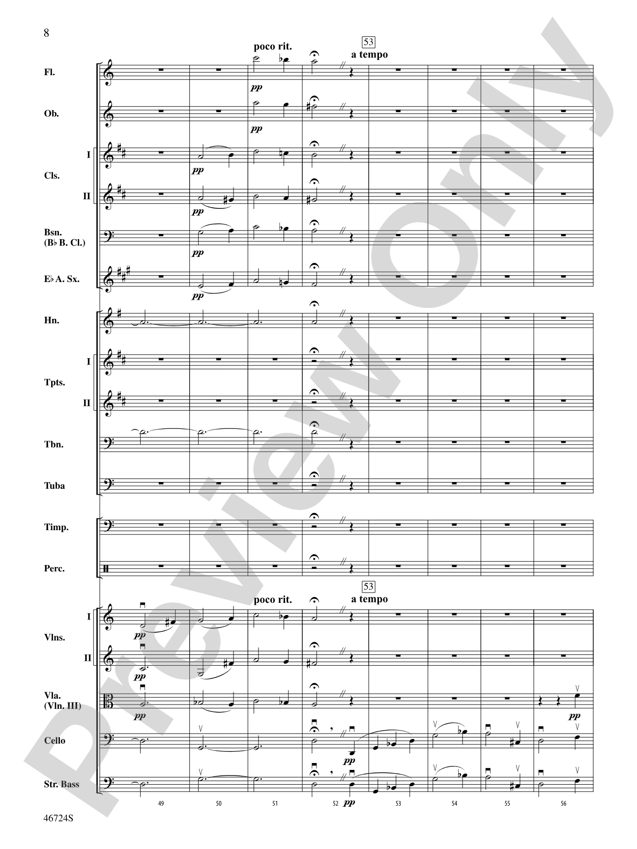 Symphony No. 5: Full Orchestra Conductor Score & Parts