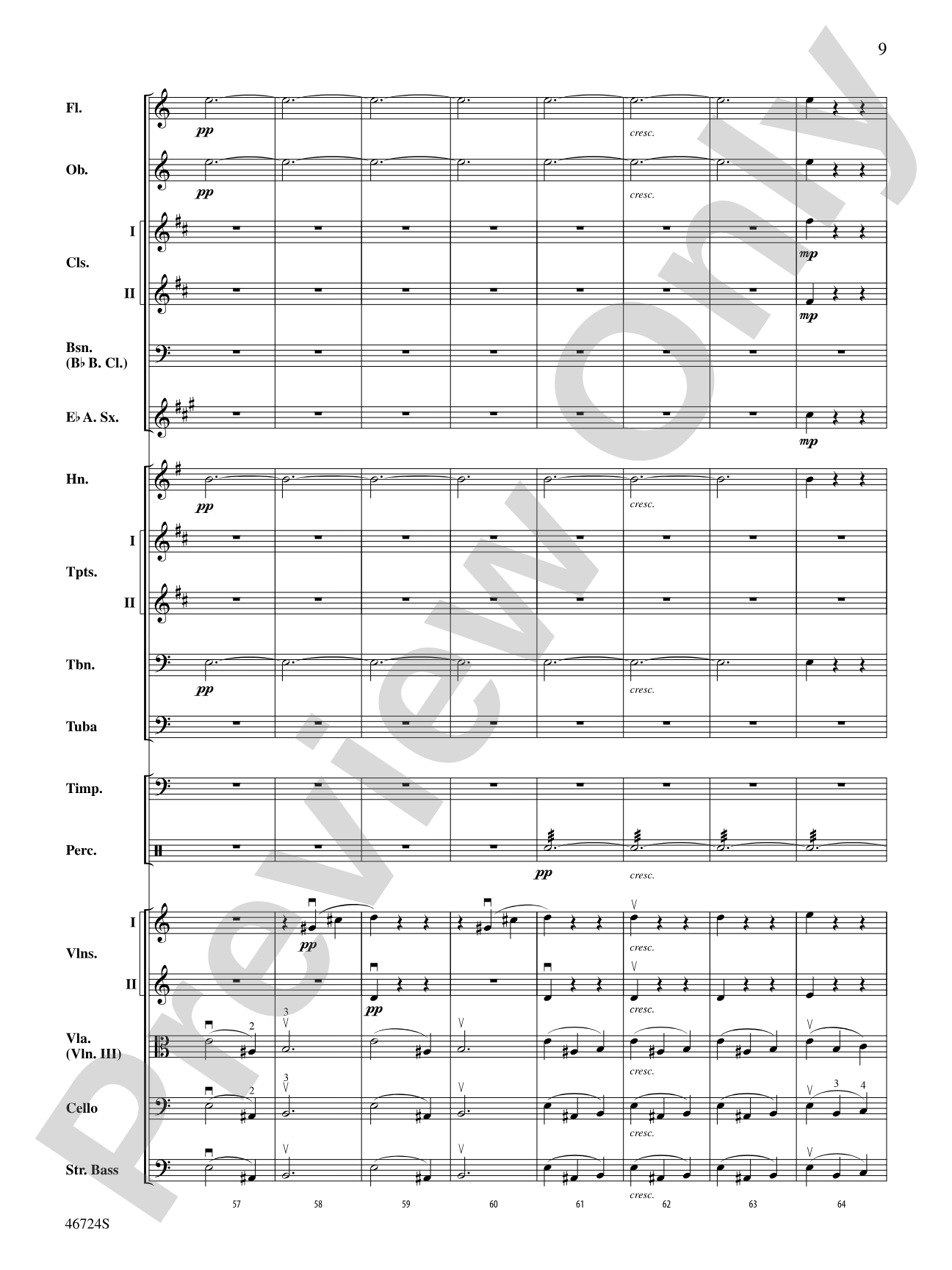 Symphony No. 5: Full Orchestra Conductor Score & Parts