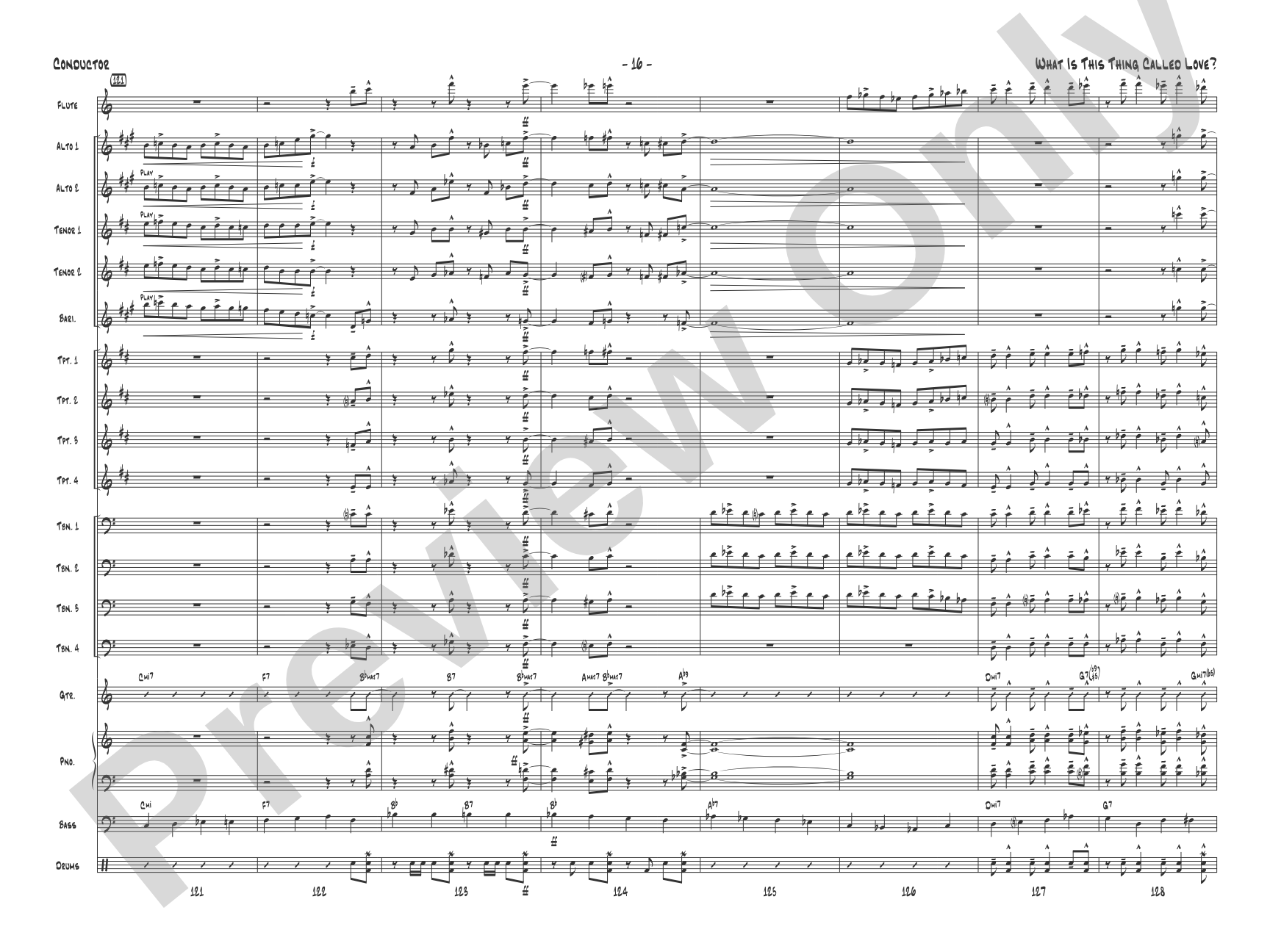 What Is This Thing Called Love?: Jazz Ensemble Conductor Score & Parts