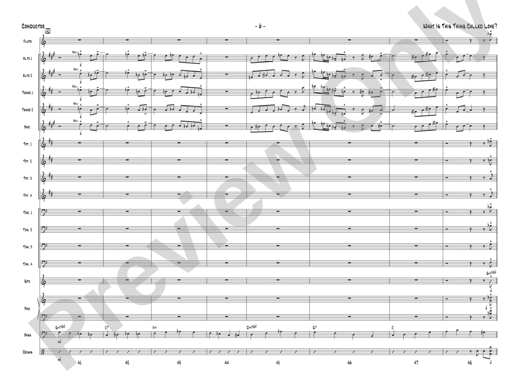 What Is This Thing Called Love?: Jazz Ensemble Conductor Score & Parts