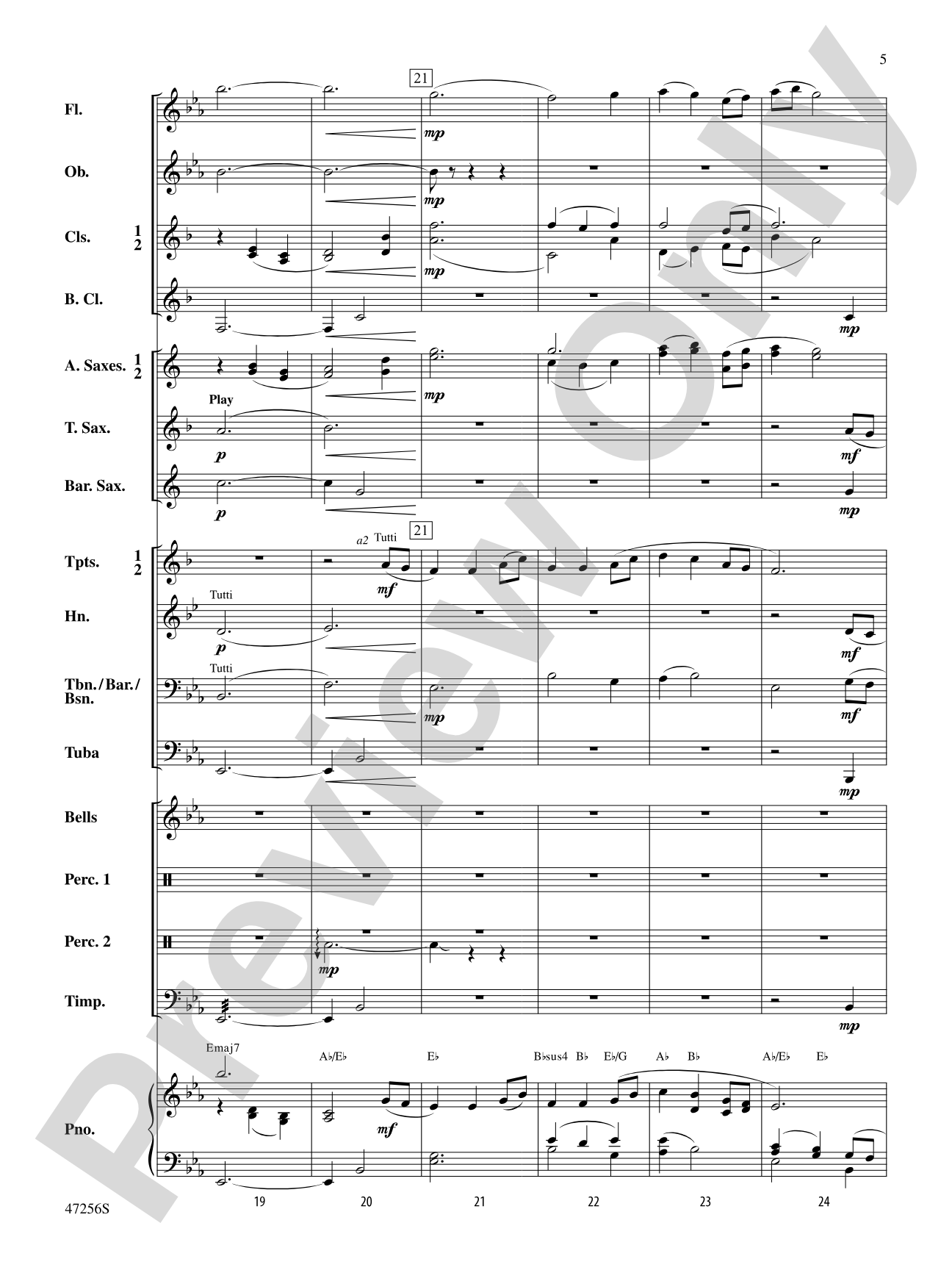 Blessed Legacy: Concert Band Conductor Score & Parts