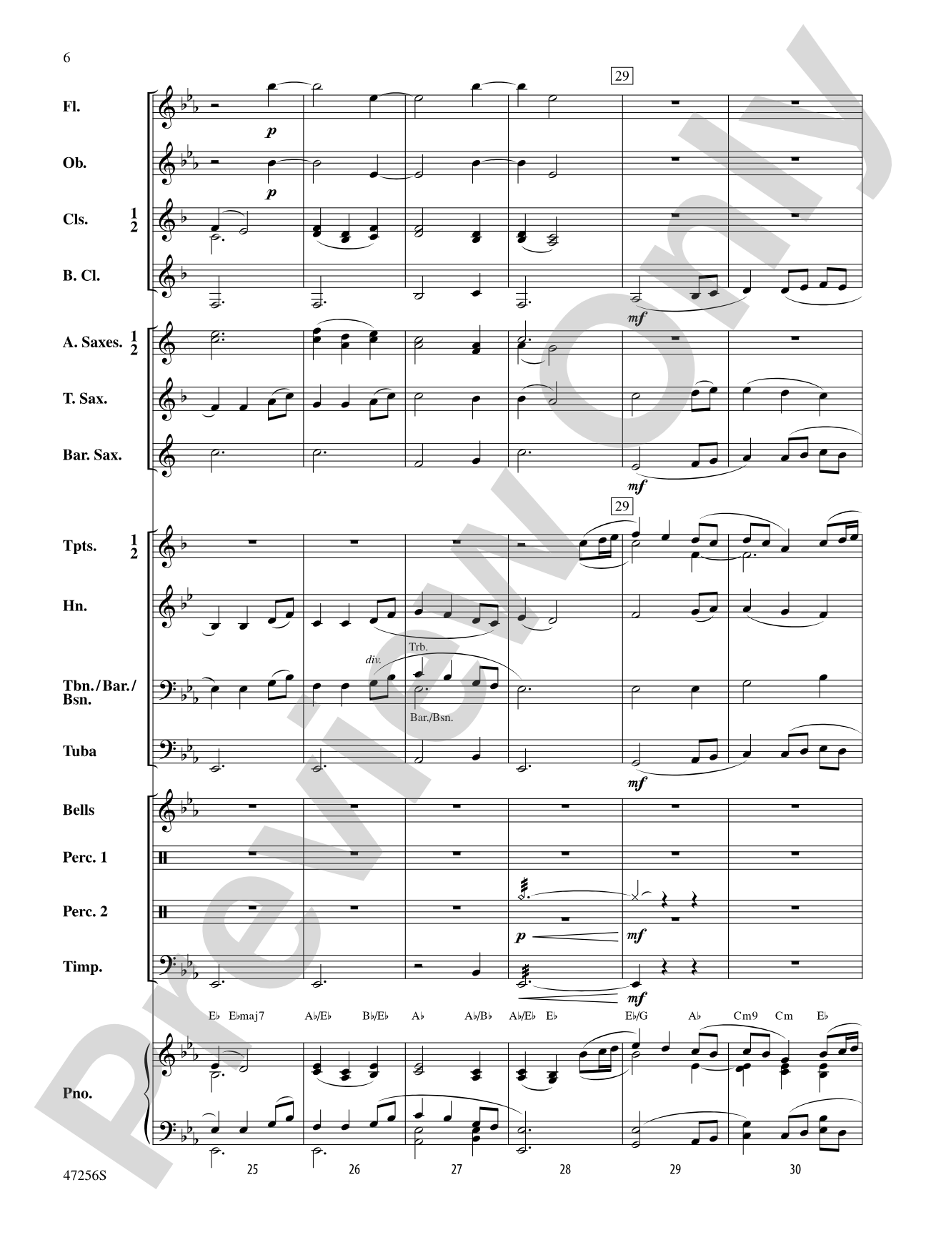 Blessed Legacy: Concert Band Conductor Score & Parts