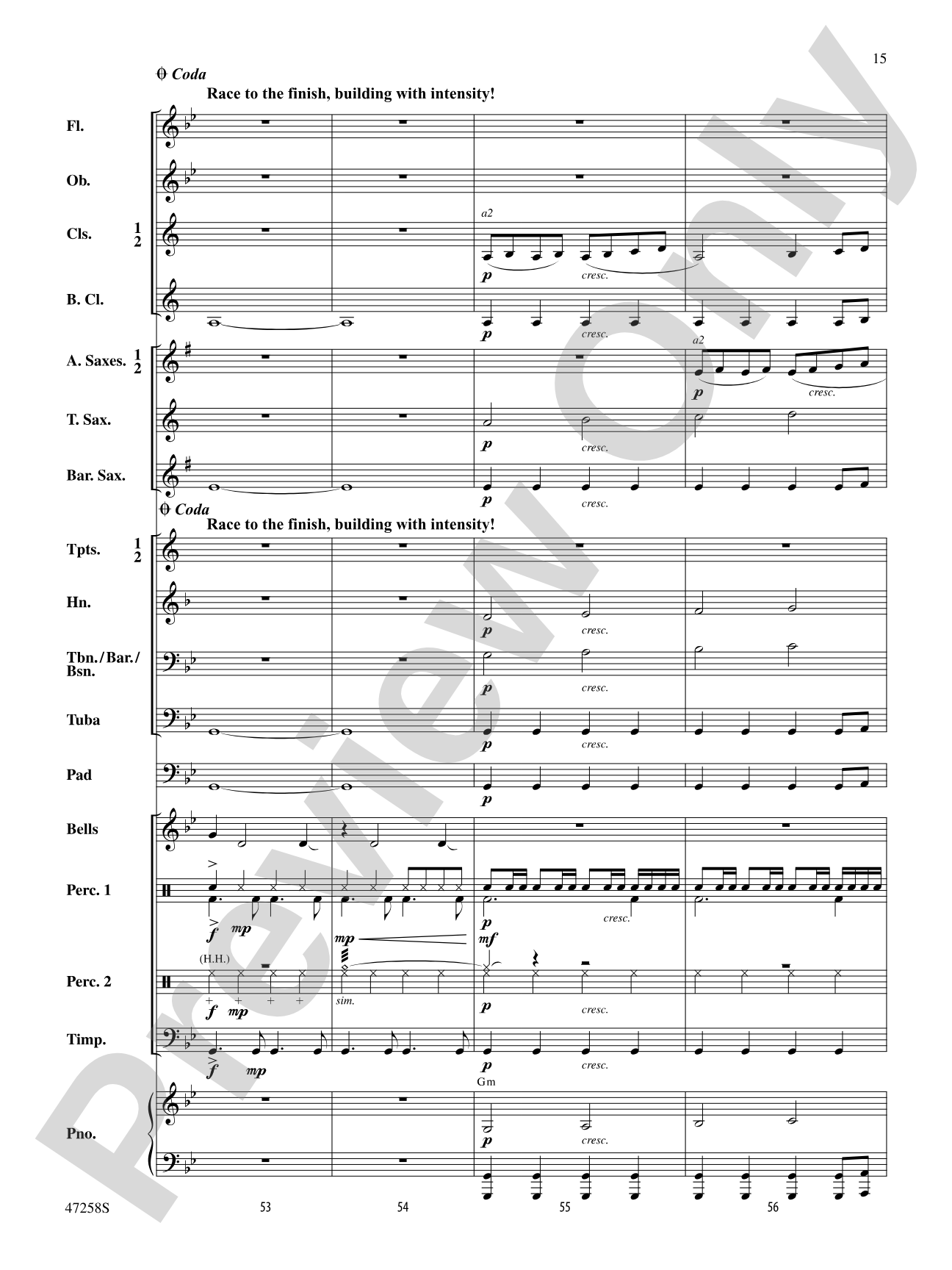 High Octane: Concert Band Conductor Score & Parts