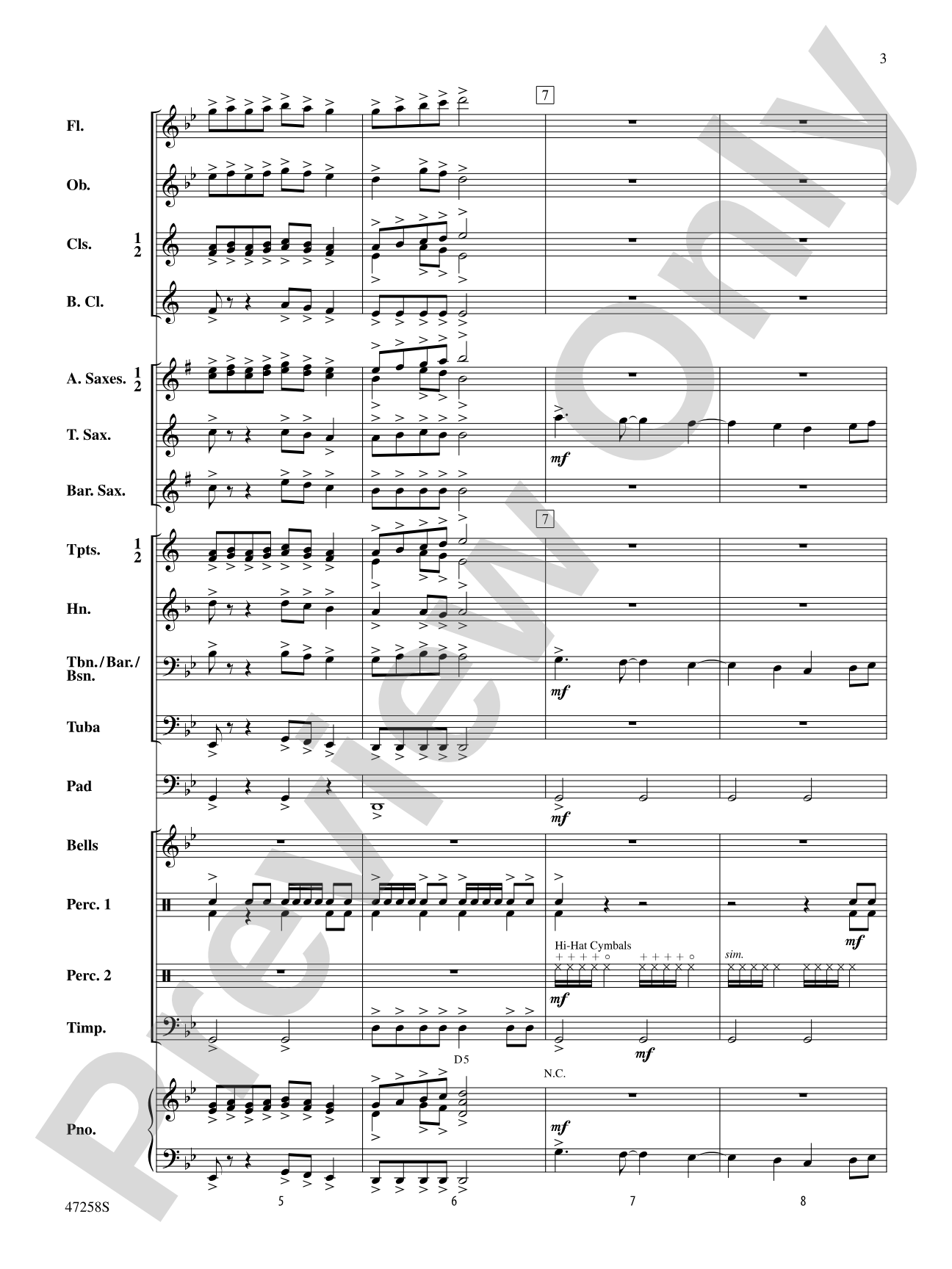 High Octane: Concert Band Conductor Score & Parts