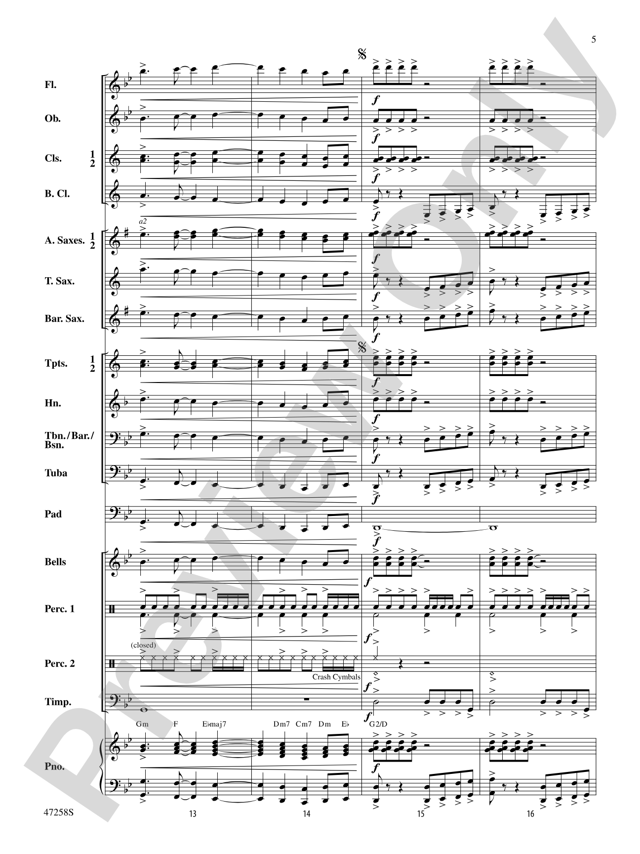 High Octane: Concert Band Conductor Score & Parts