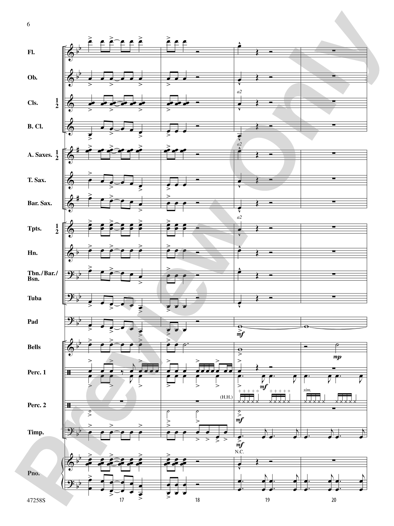 High Octane: Concert Band Conductor Score & Parts