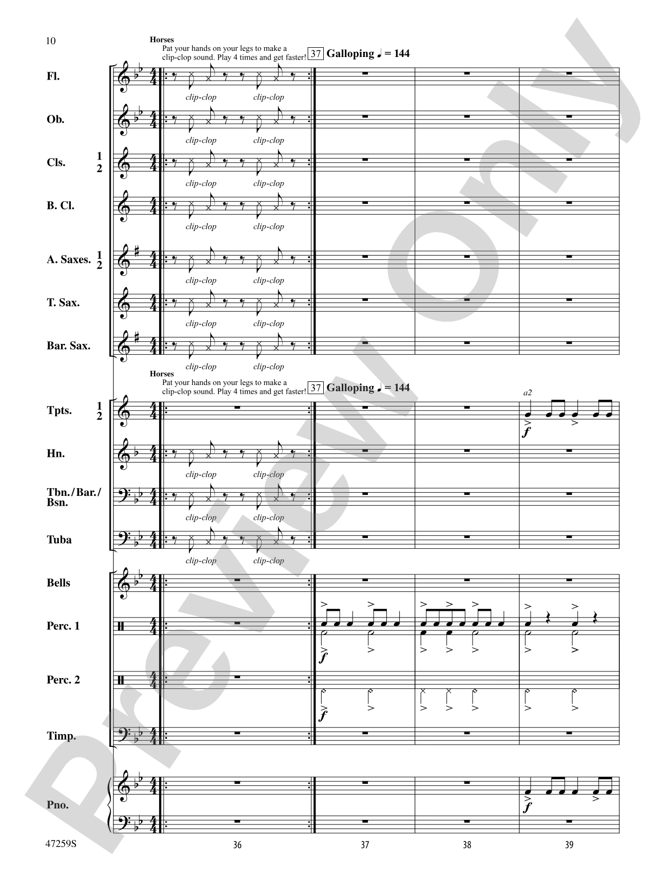 Animal Parade: Concert Band Conductor Score & Parts