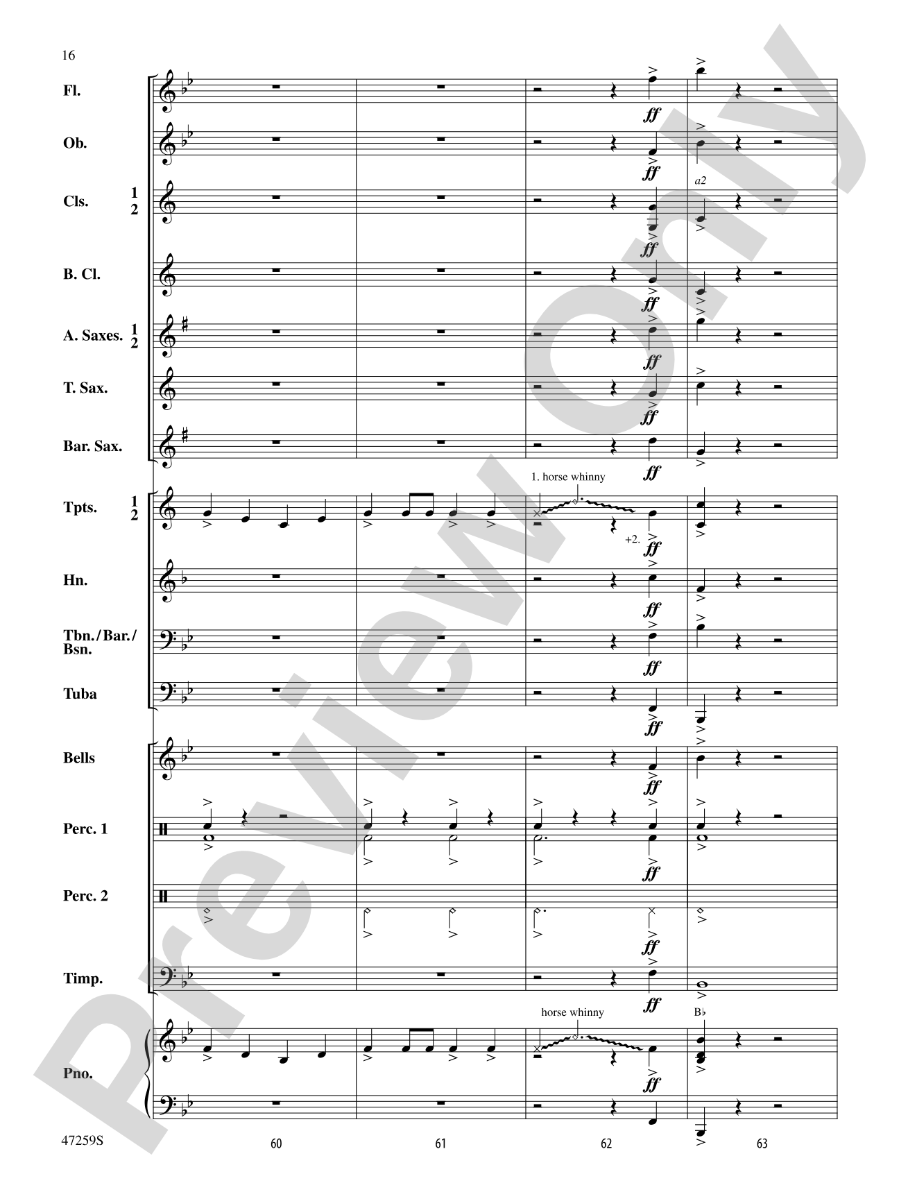 Animal Parade: Concert Band Conductor Score & Parts