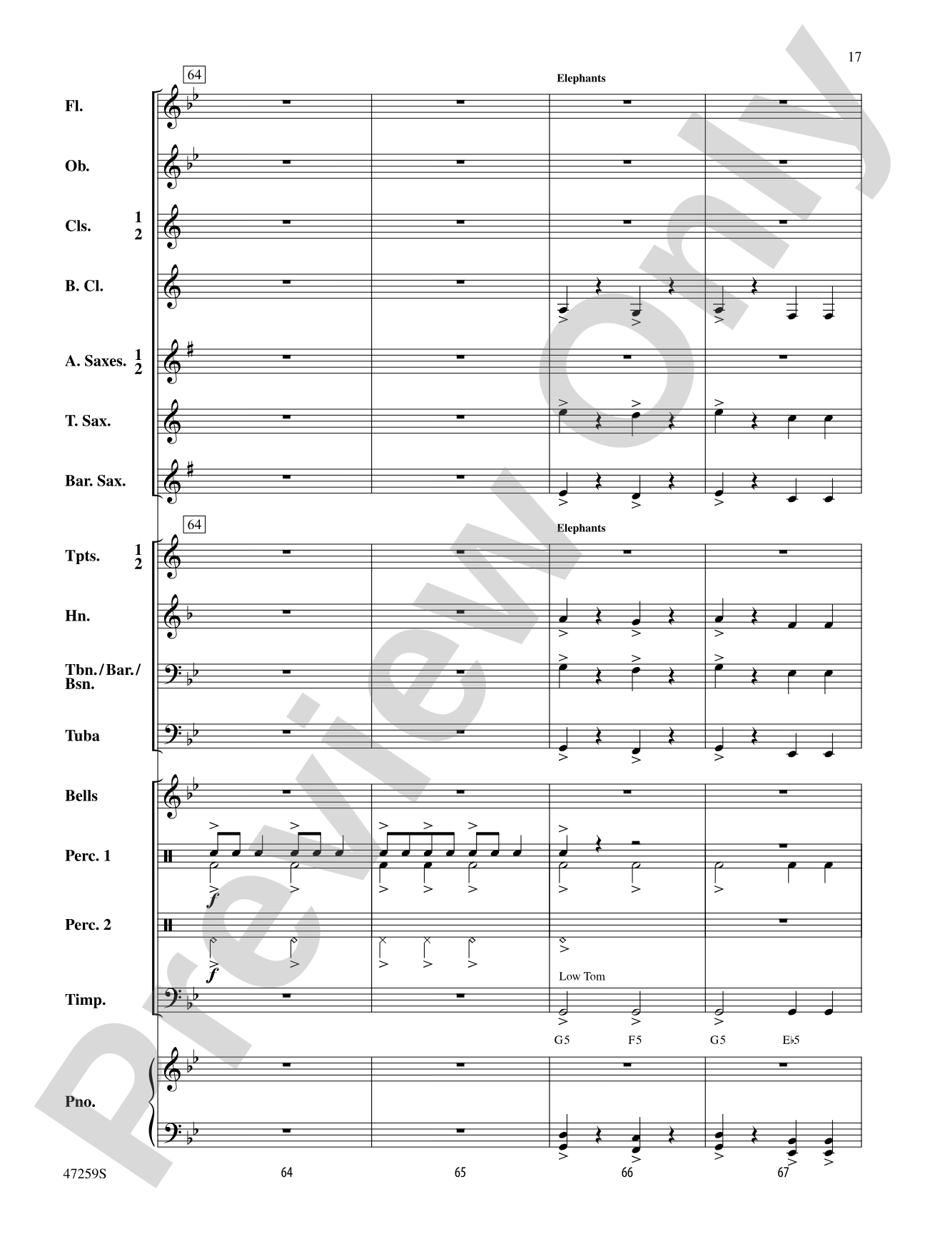Animal Parade: Concert Band Conductor Score & Parts