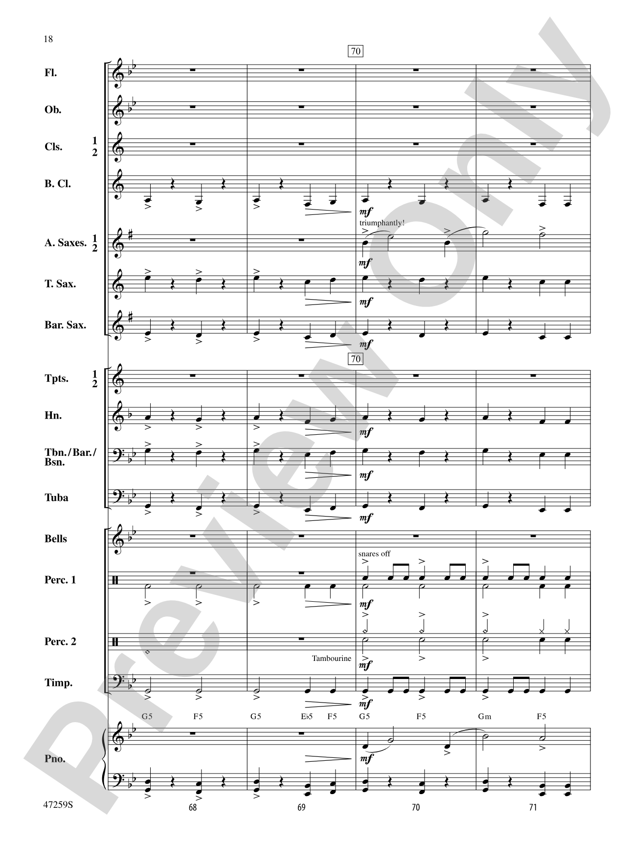 Animal Parade: Concert Band Conductor Score & Parts