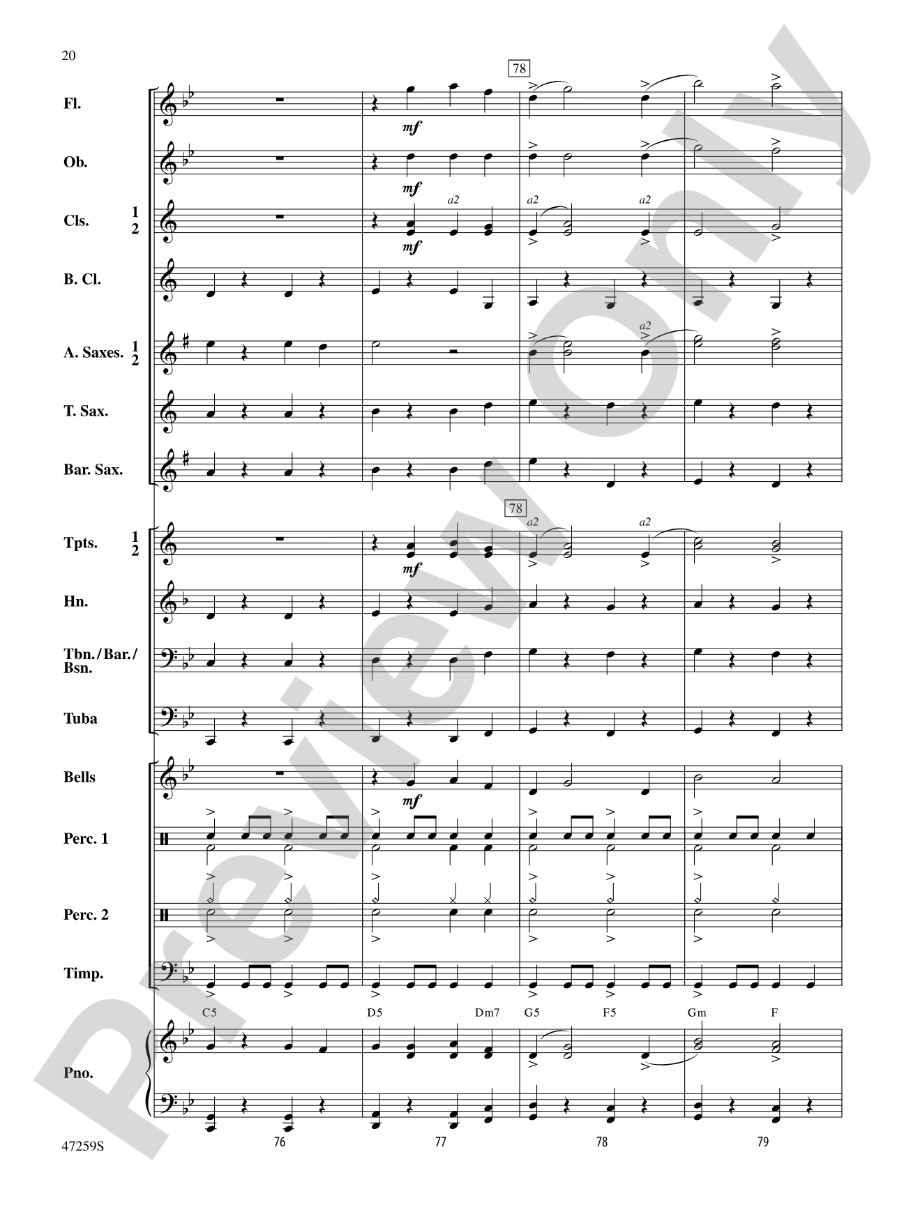 Animal Parade: Concert Band Conductor Score & Parts