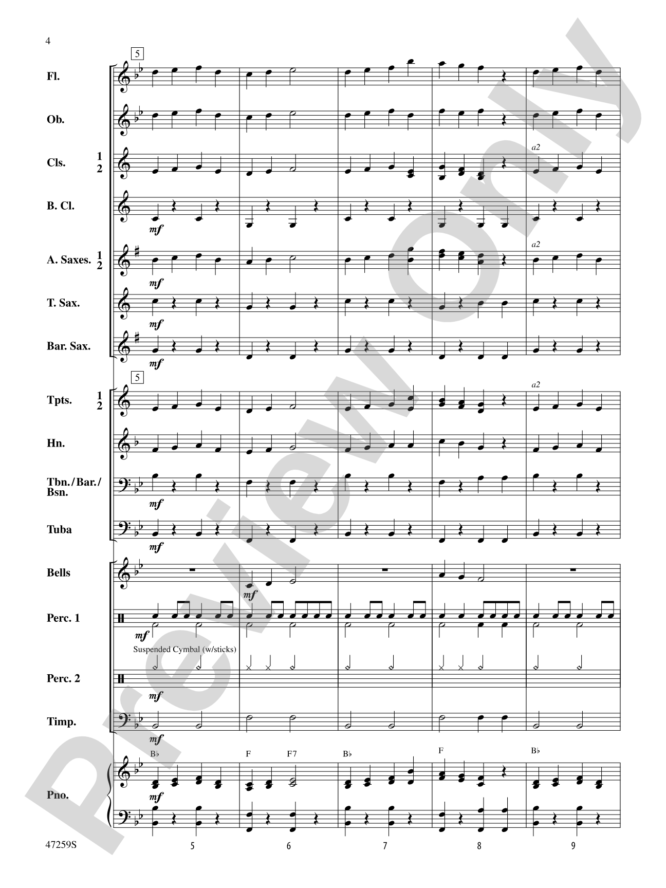 Animal Parade: Concert Band Conductor Score & Parts
