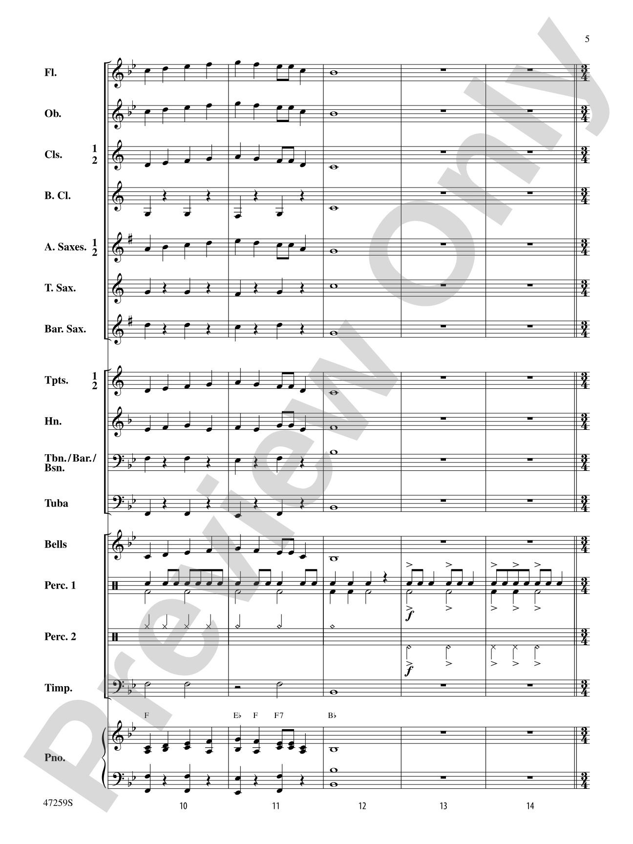 Animal Parade: Concert Band Conductor Score & Parts