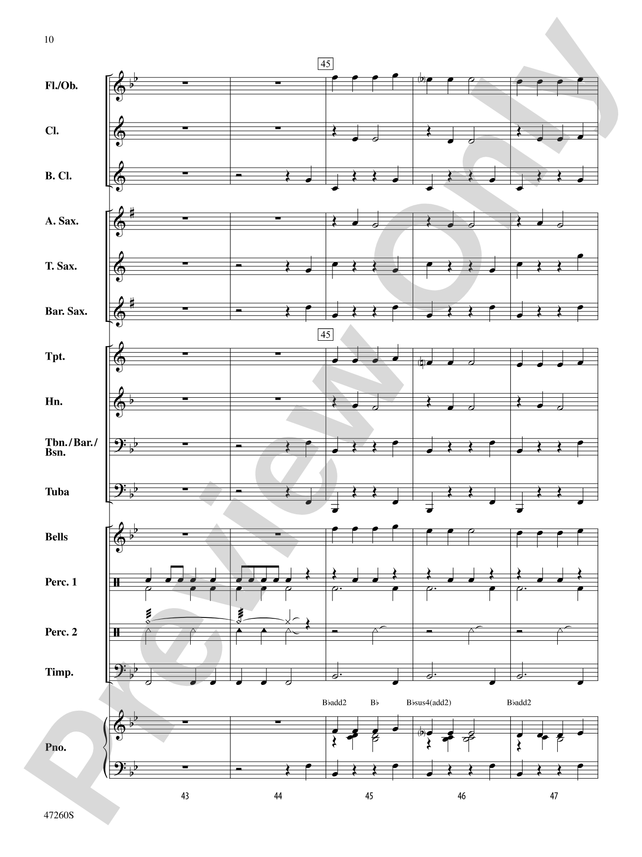 Just Add Music: Concert Band Conductor Score & Parts