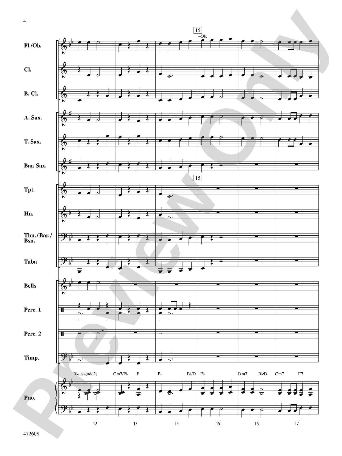 Just Add Music: Concert Band Conductor Score & Parts