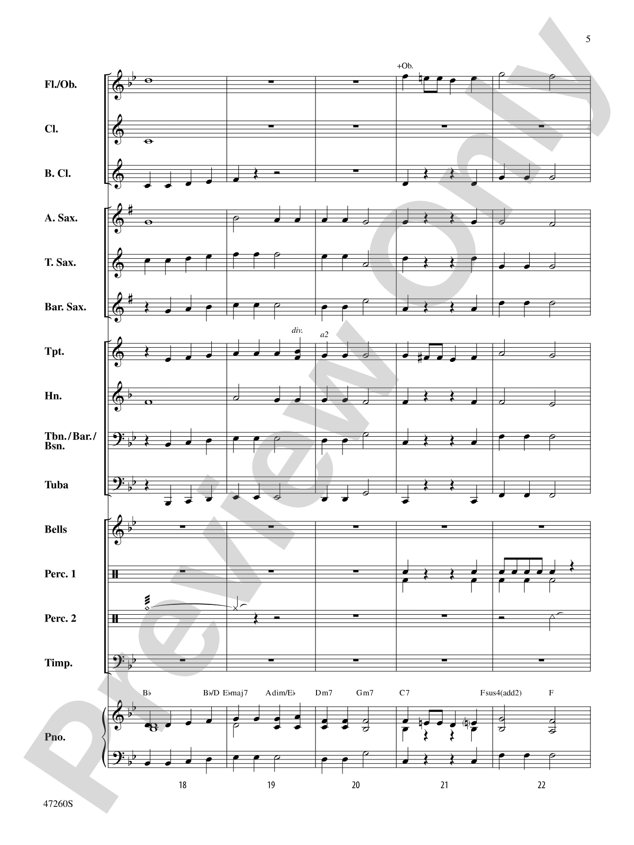 Just Add Music: Concert Band Conductor Score & Parts