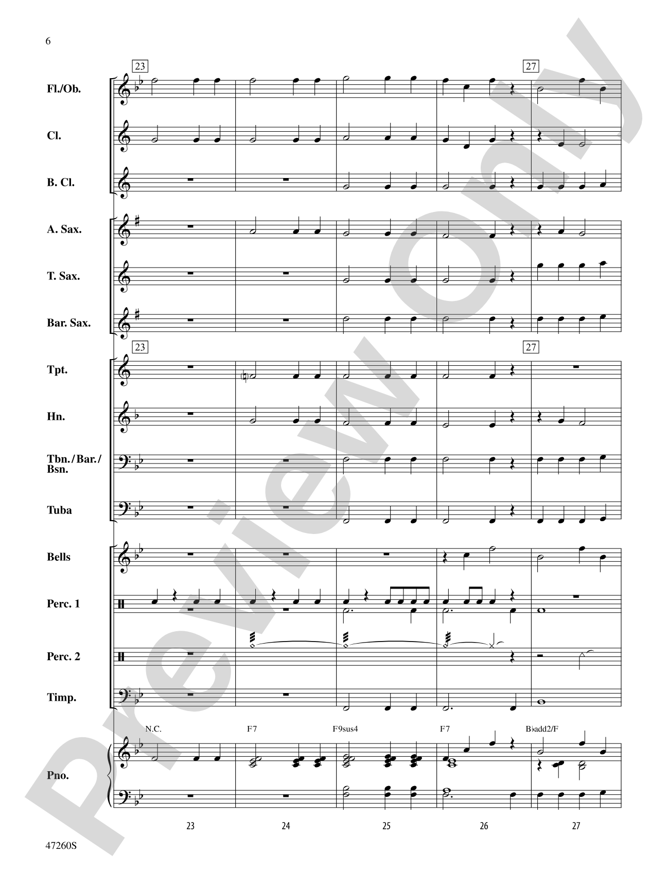 Just Add Music: Concert Band Conductor Score & Parts