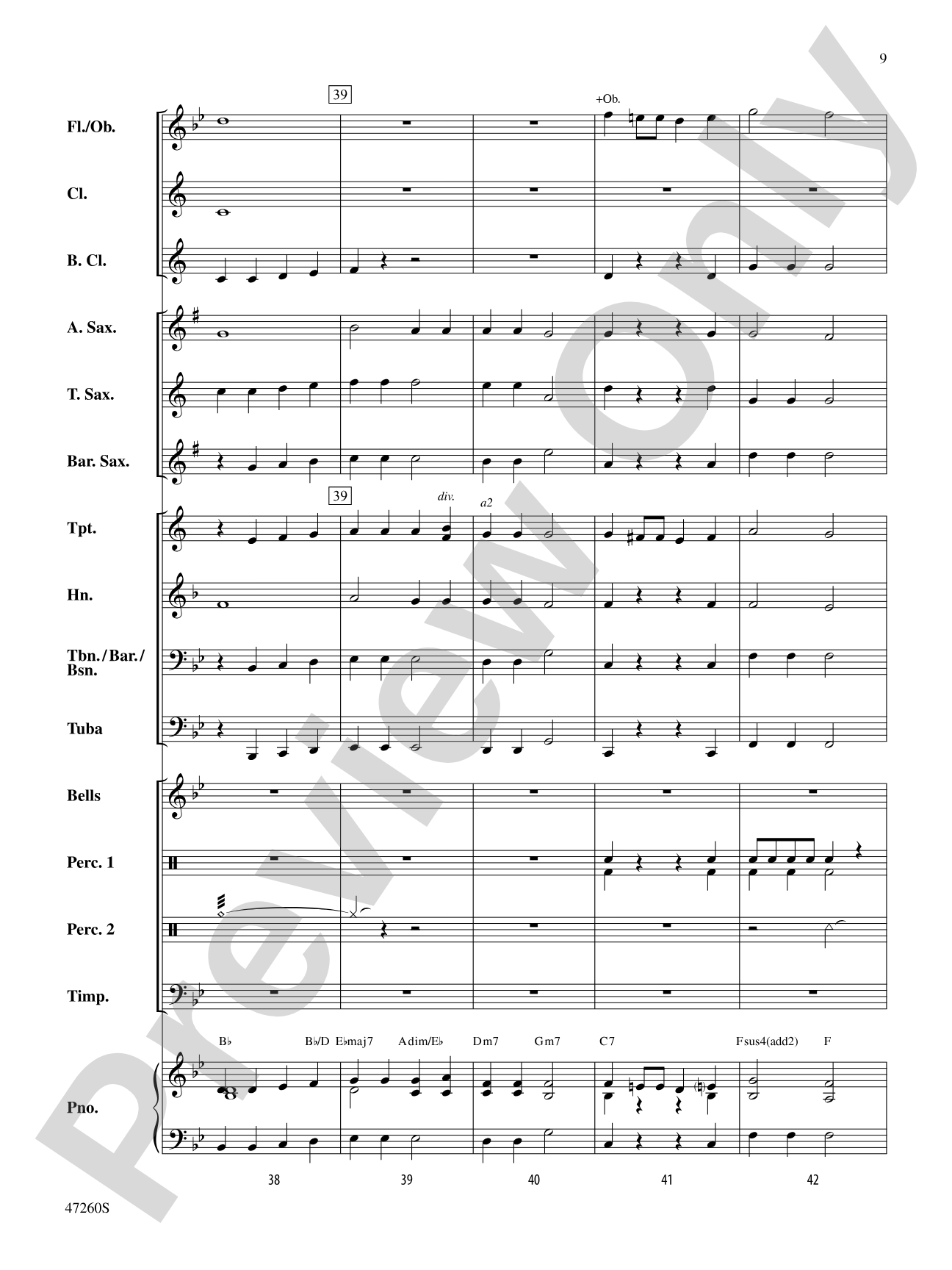 Just Add Music: Concert Band Conductor Score & Parts