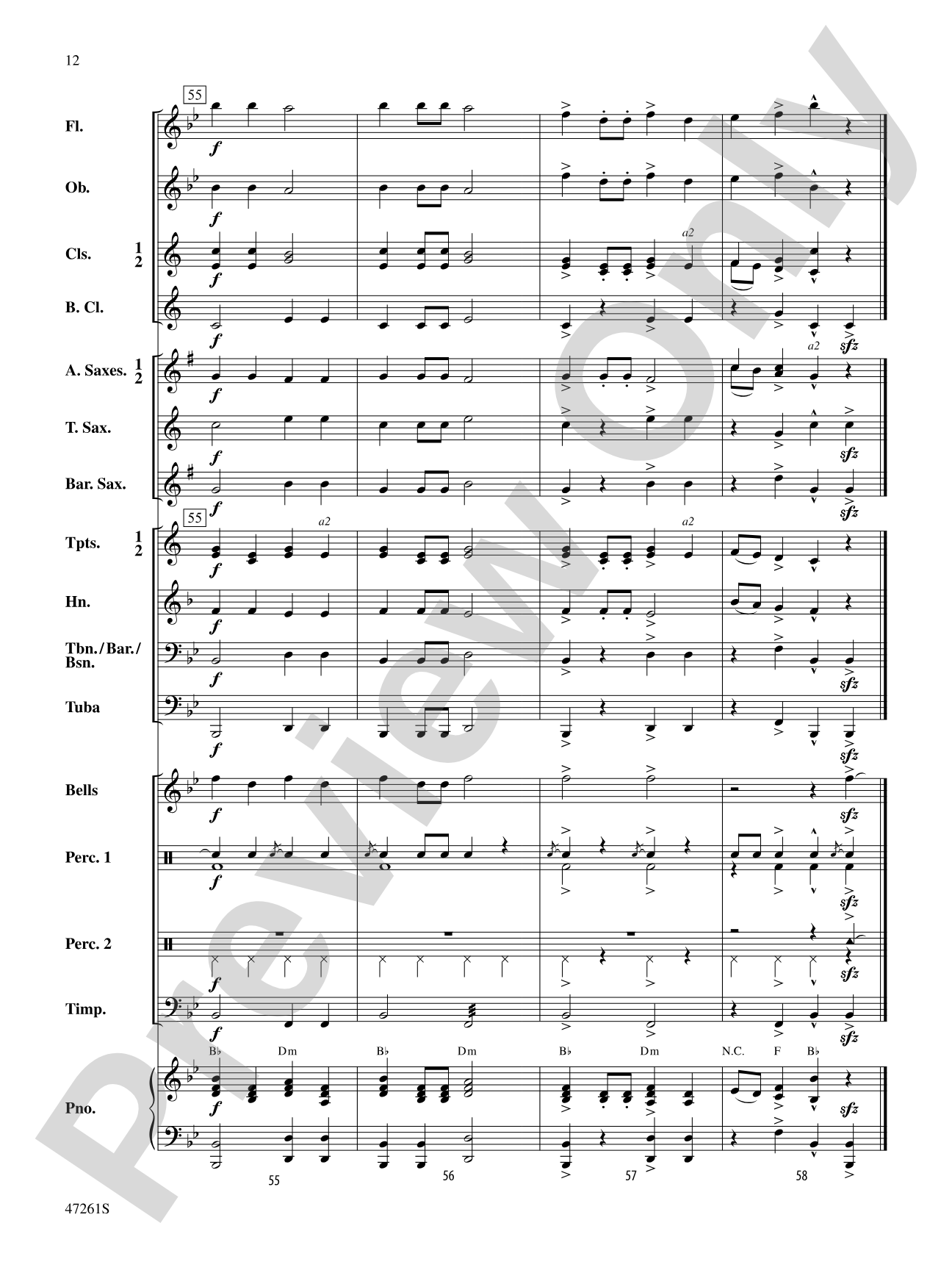 Holiday Shopping: Concert Band Conductor Score & Parts