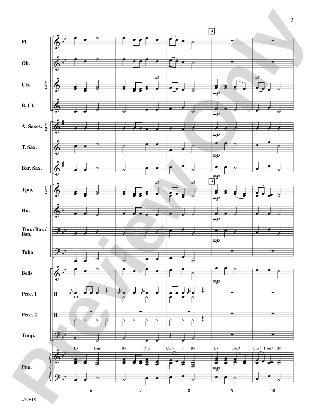 Holiday Shopping: Concert Band Conductor Score & Parts