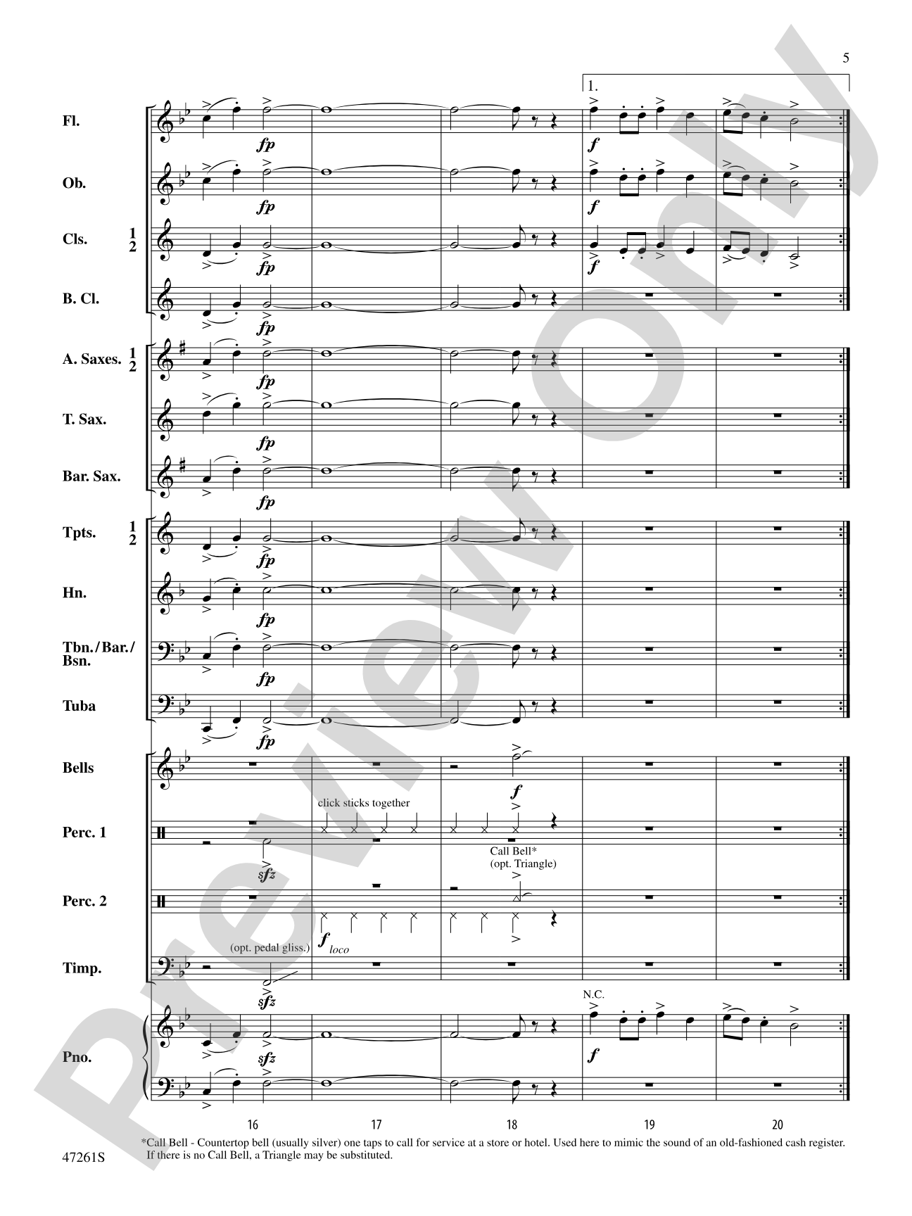 Holiday Shopping: Concert Band Conductor Score & Parts