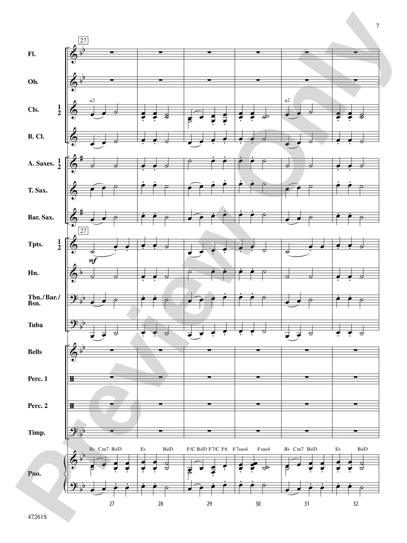 Holiday Shopping: Concert Band Conductor Score & Parts