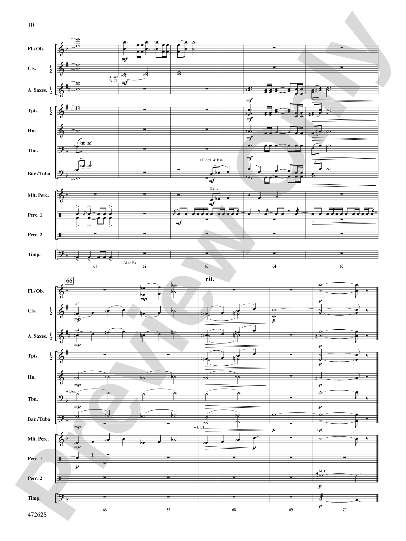 To Cross the Sleeping Green: Concert Band Conductor Score & Parts
