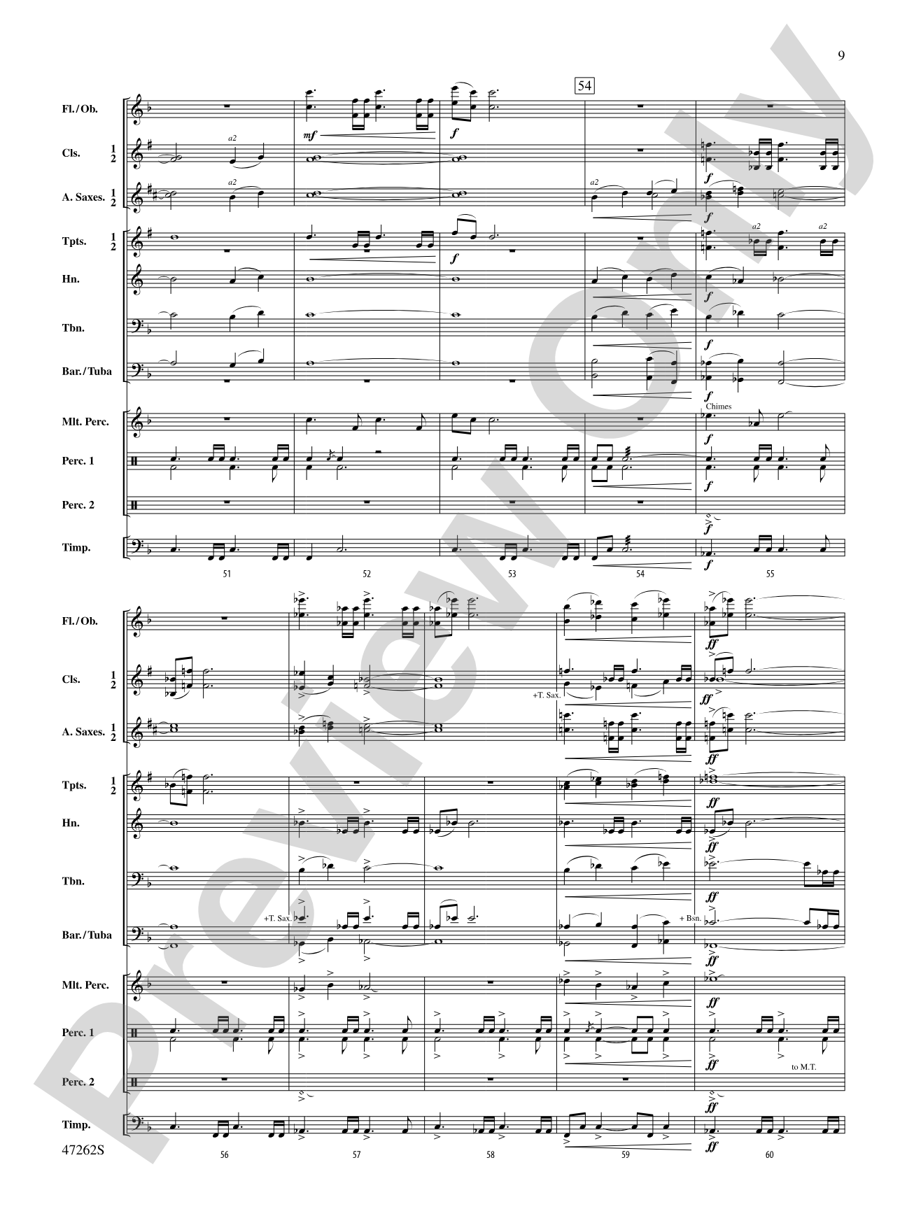 To Cross the Sleeping Green: Concert Band Conductor Score & Parts