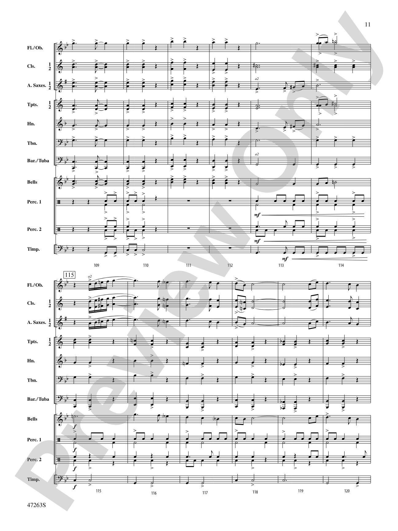 Galliard: Concert Band Conductor Score & Parts