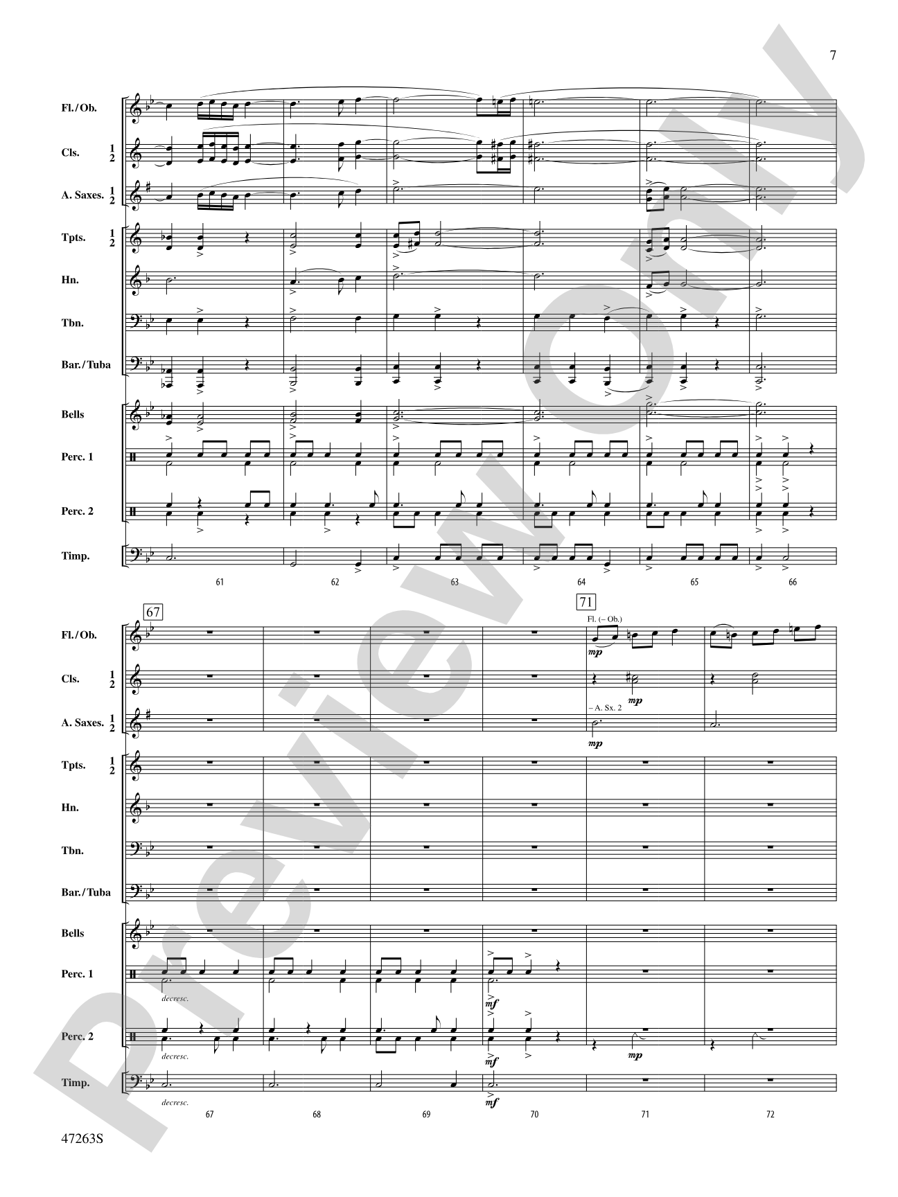 Galliard: Concert Band Conductor Score & Parts