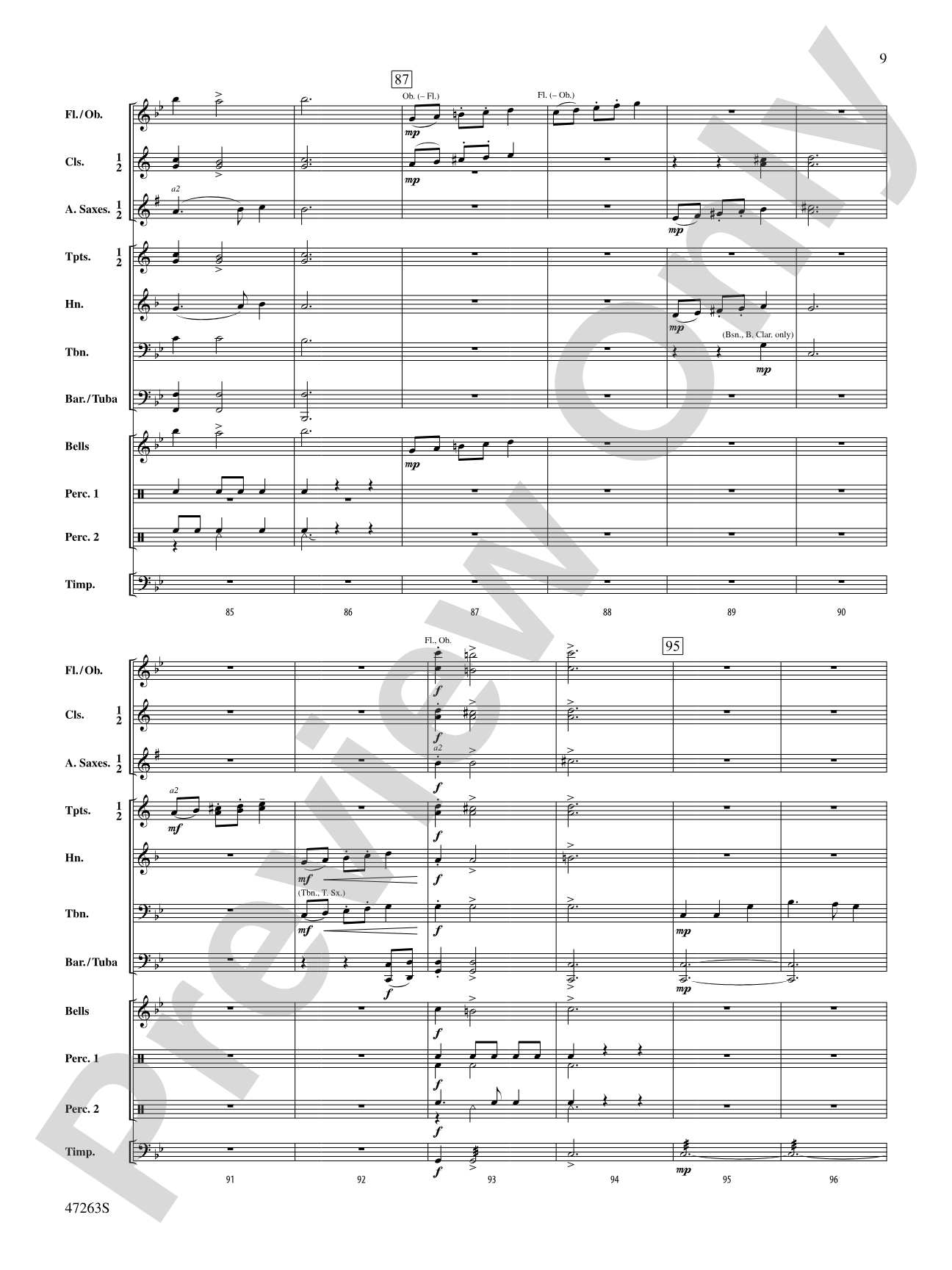 Galliard: Concert Band Conductor Score & Parts