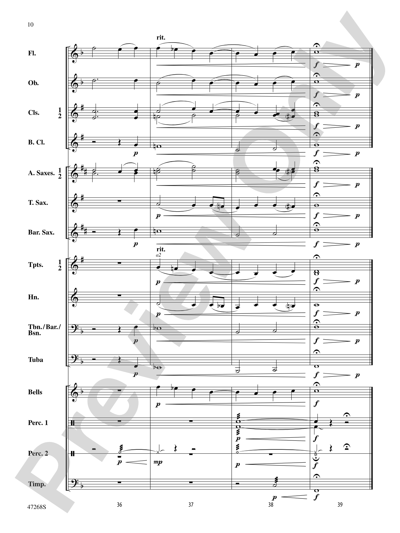 Lakeside: Concert Band Conductor Score & Parts
